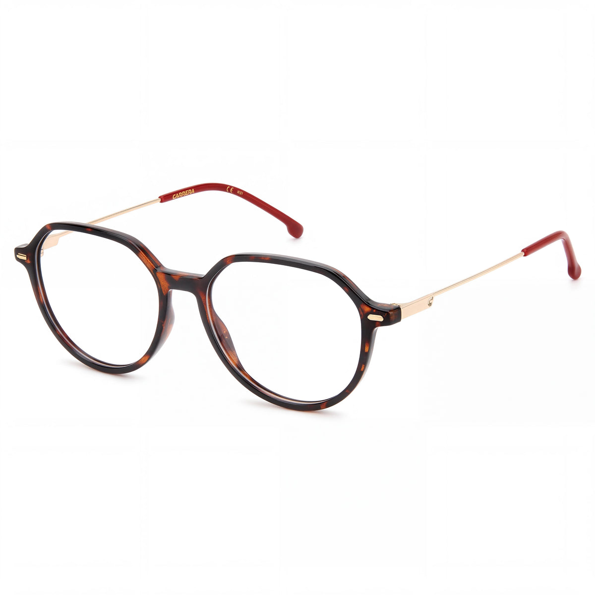 Carrera Carrera 2044t Gafas de hombre modernas de propionato, montura roja Habana, lentes de policarbonato 50mm, Photo 1