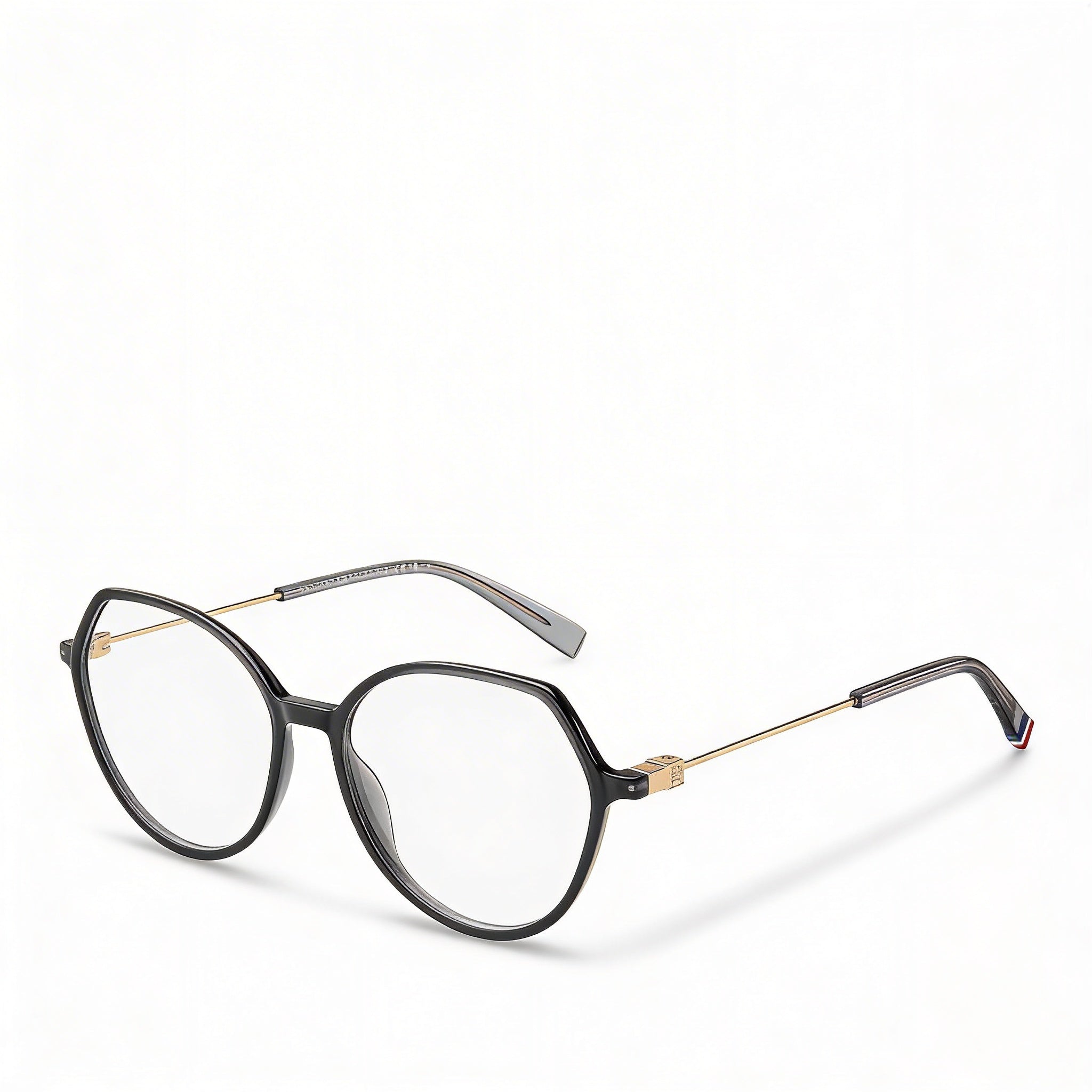 Tommy Hilfiger Round Geometrical Women's Gray POLYAMIDE INJ-GRIL. Optical Eyeglasses 54mm Lens Width, Photo 1