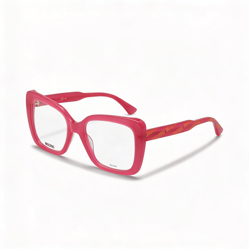Gafas Moschino Modernas de Acetato Fucsia para Mujer - Lente 52mm, Puente 19mm, Patilla 140mm