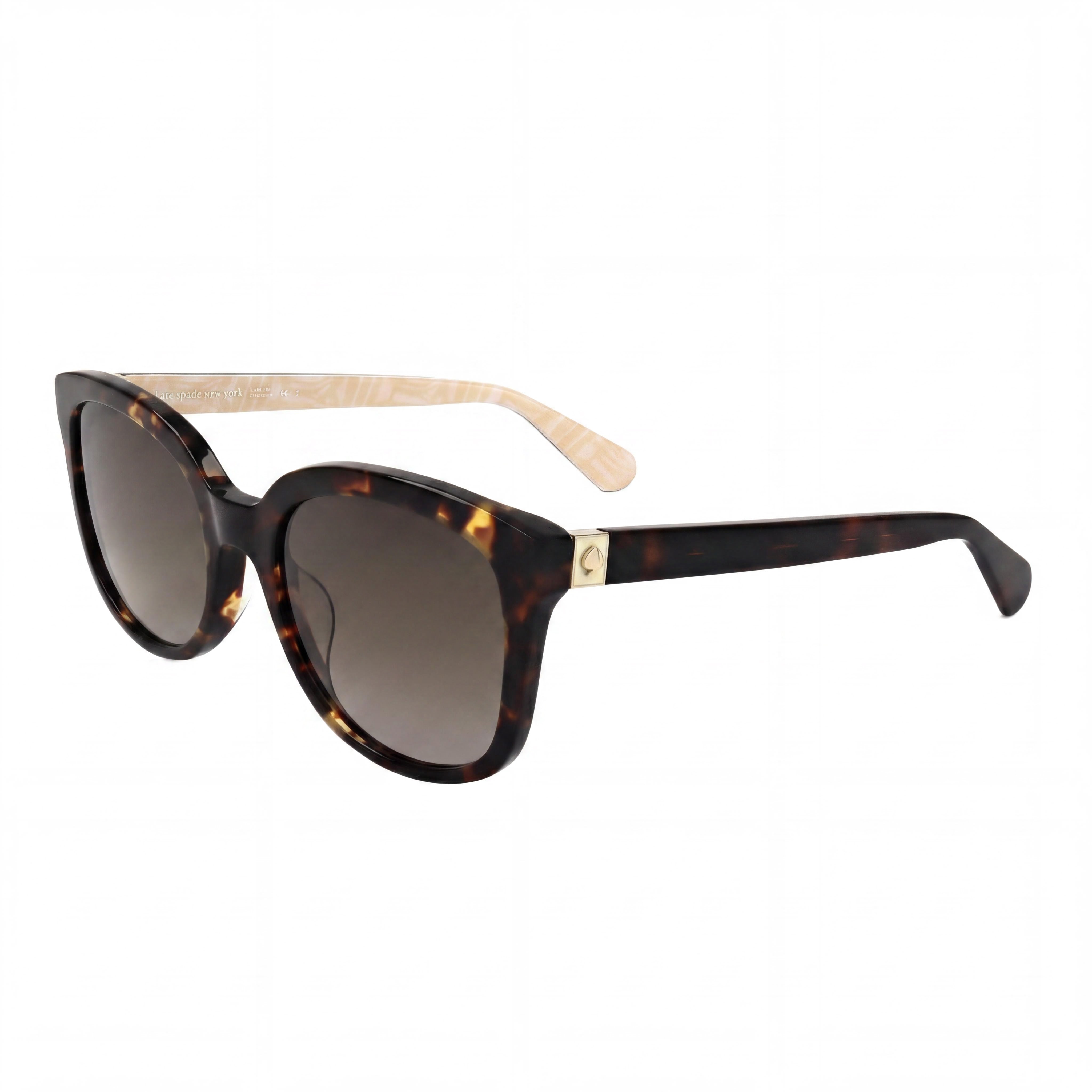 kate spade new york Modern Women's Acetate Havana Square Non-Polarized UV Protected Sunglasses 53mm, Photo 1