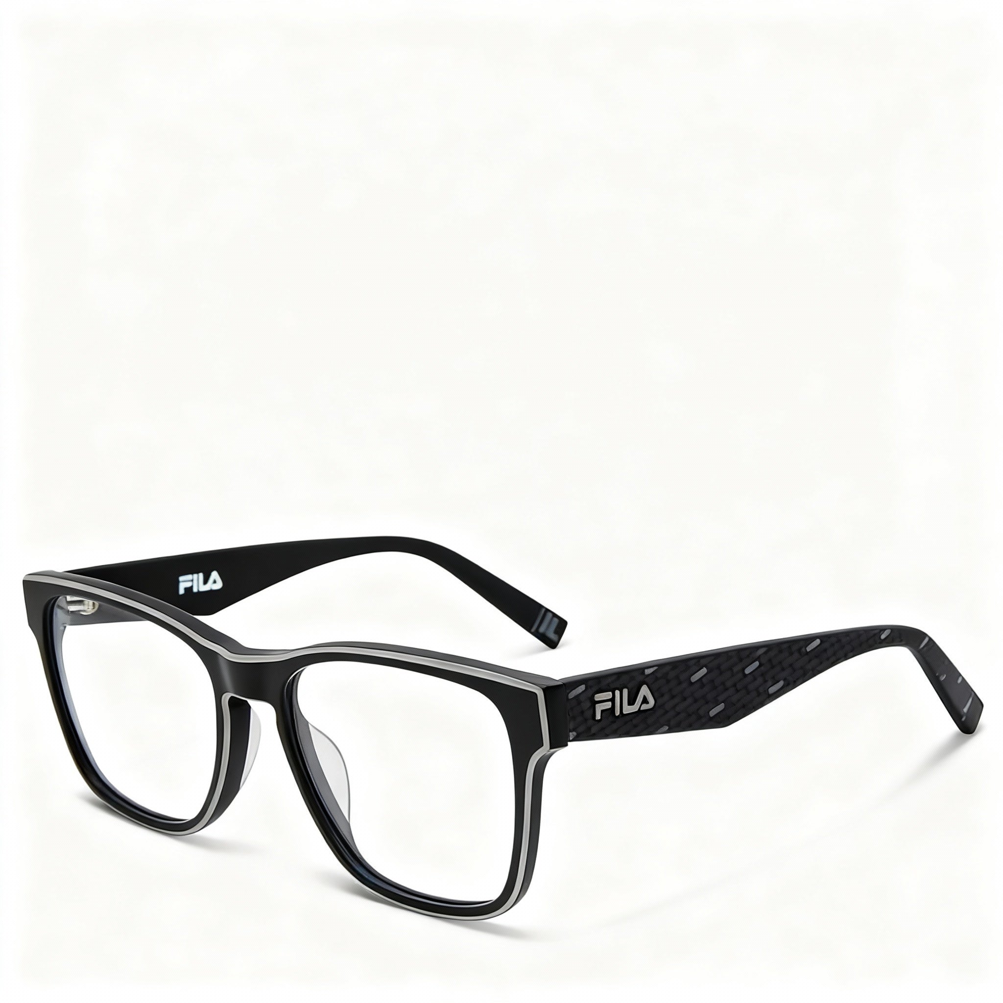 Fila Vfi115 Unisex Eyeglasses with 0703 Acetate & Metal Frame and 54mm Non-Polarised Polycarbonate Lenses