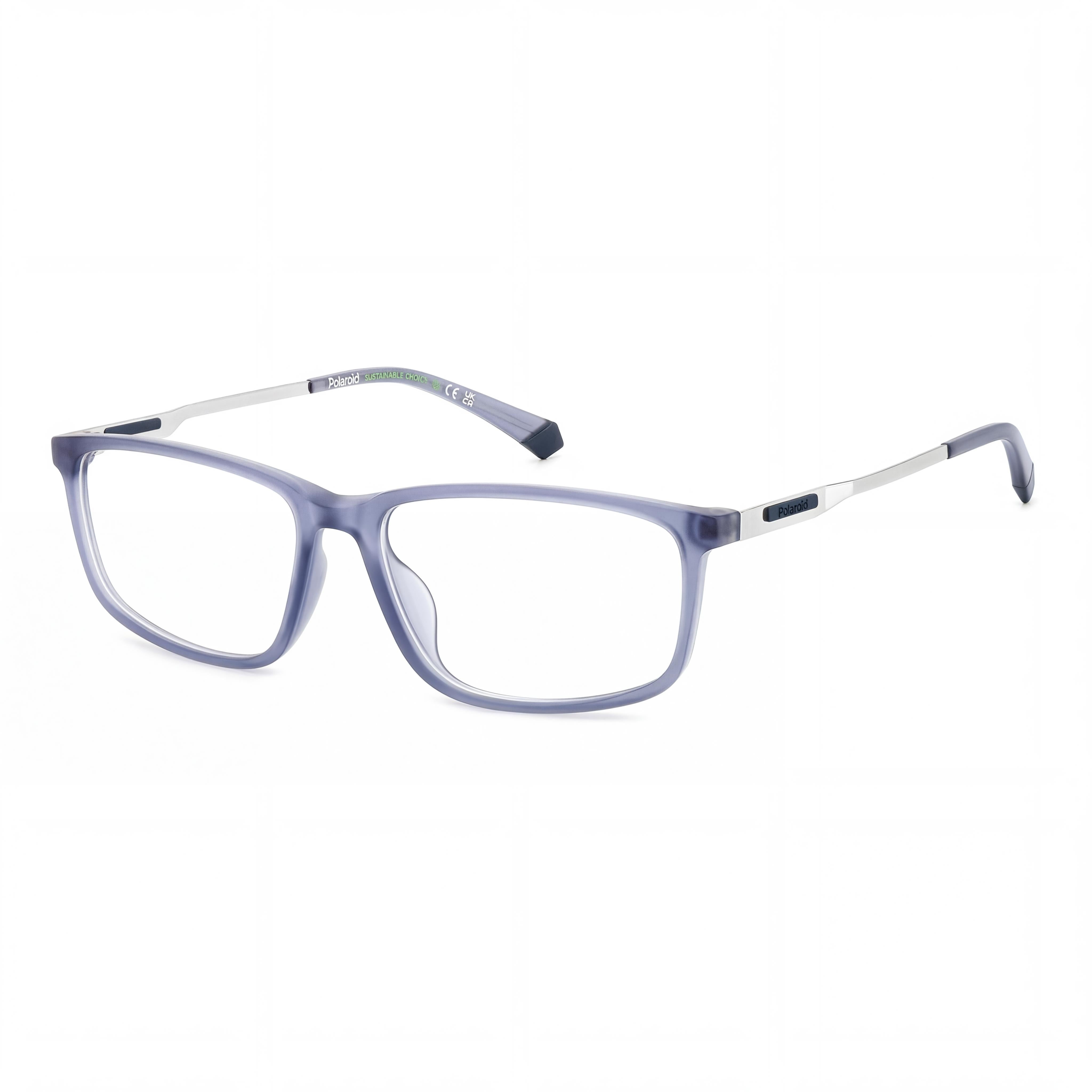 Polaroid Eyewear Pld D535/G Men's Matte Blue Eco Polyamide Frame Non-Polarized 56-16mm Eyewear, Photo 1