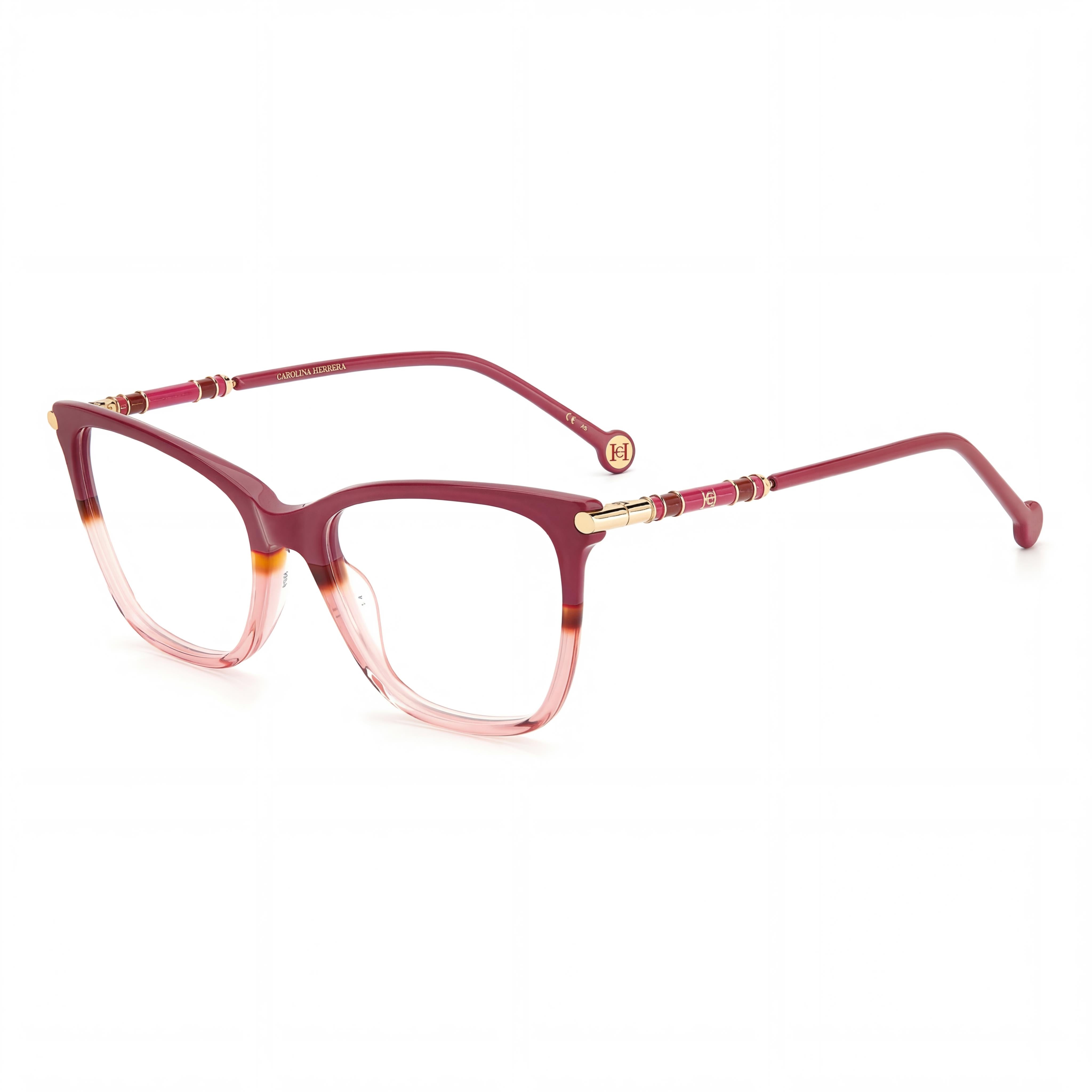 Gafas ópticas Carolina Herrera Modern para mujer con montura de acetato tipo cat-eye Cherry Havana 53mm, Photo 1