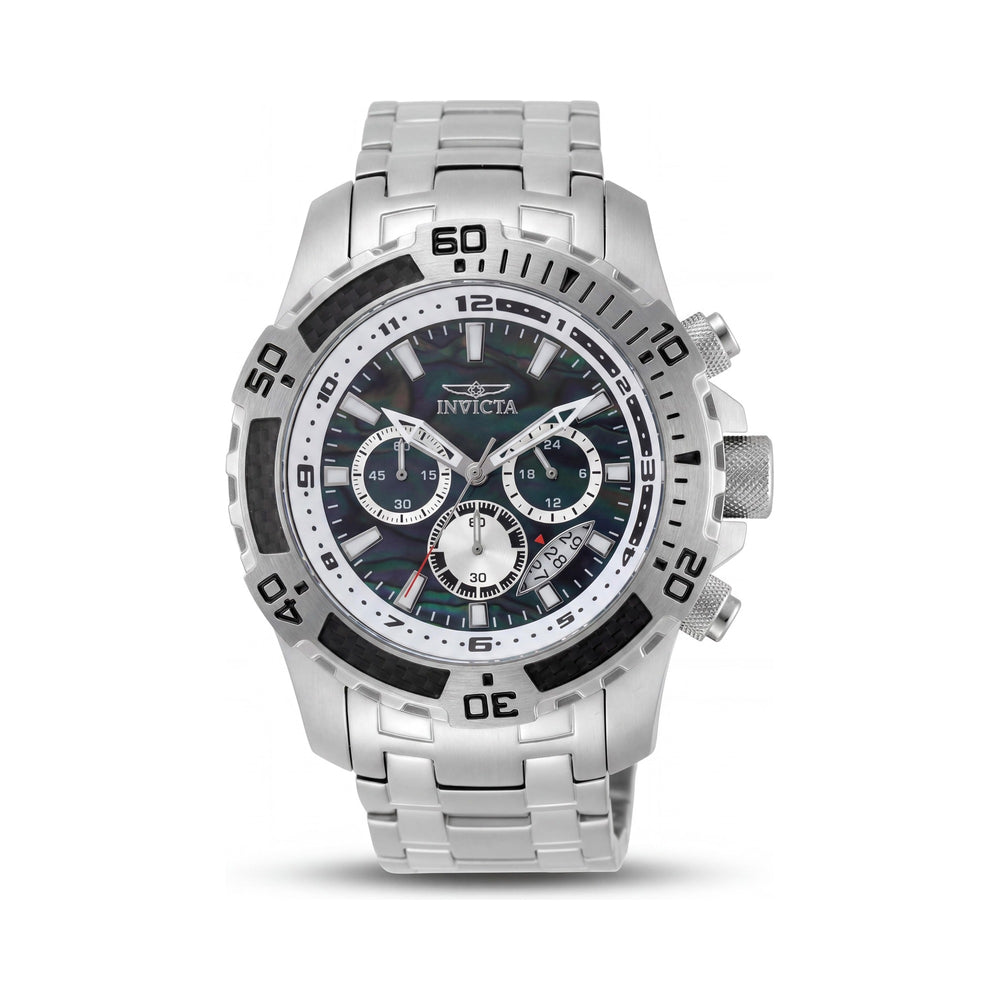 Reloj cronógrafo de cuarzo Invicta Pro Diver - SCUBA 49853 para hombre, de acero inoxidable, con esfera negra, 51 mm
