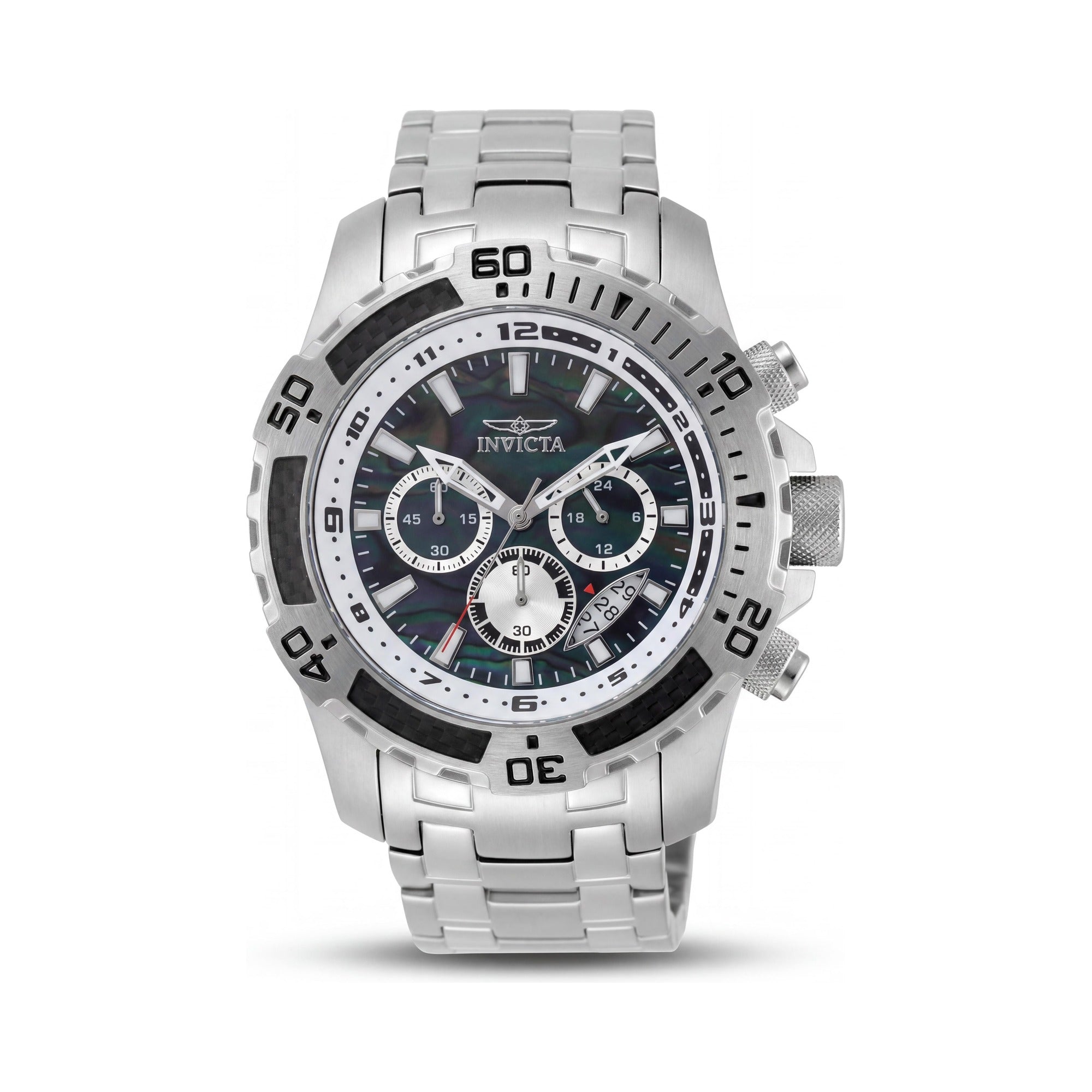 Reloj cronógrafo de cuarzo Invicta Pro Diver - SCUBA 49853 para hombre, de acero inoxidable, con esfera negra, 51 mm, Photo 1