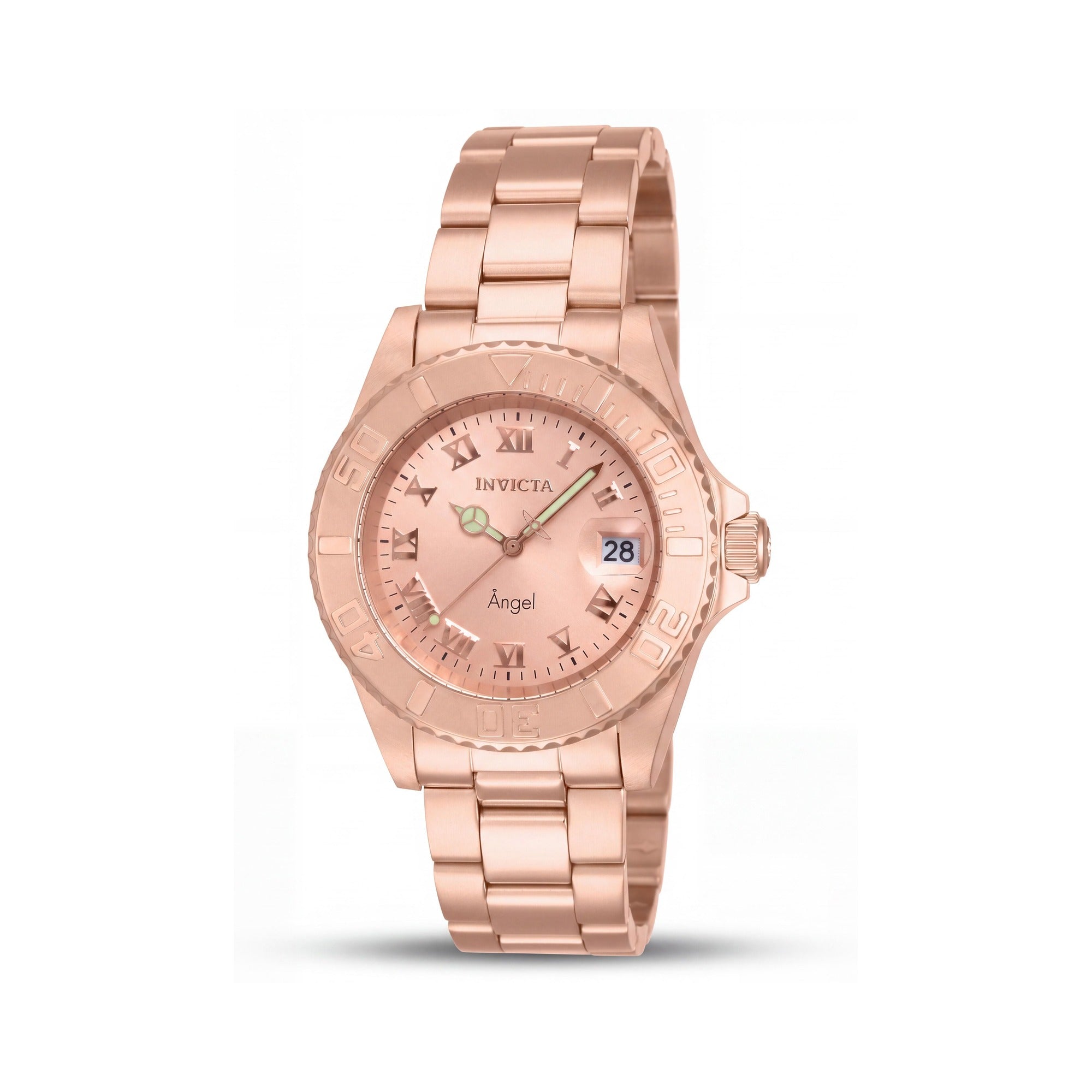 Invicta Angel 14322 Women's 40mm Rose Gold Stainless Steel Dive Watch with Luminous Dial, Photo 1