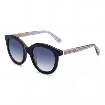 Gafas de sol cuadradas de acetato negro con protección UV y cristales oscuros degradados Lillian/G/S de Kate Spade New York para mujer 53mm