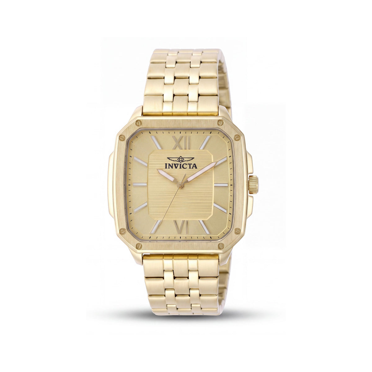 Invicta Cuadro 50358 Quartz Movement Stainless Steel Case Gold Dial 5 ATM Water Resistant Watch, 39mm, Photo 1