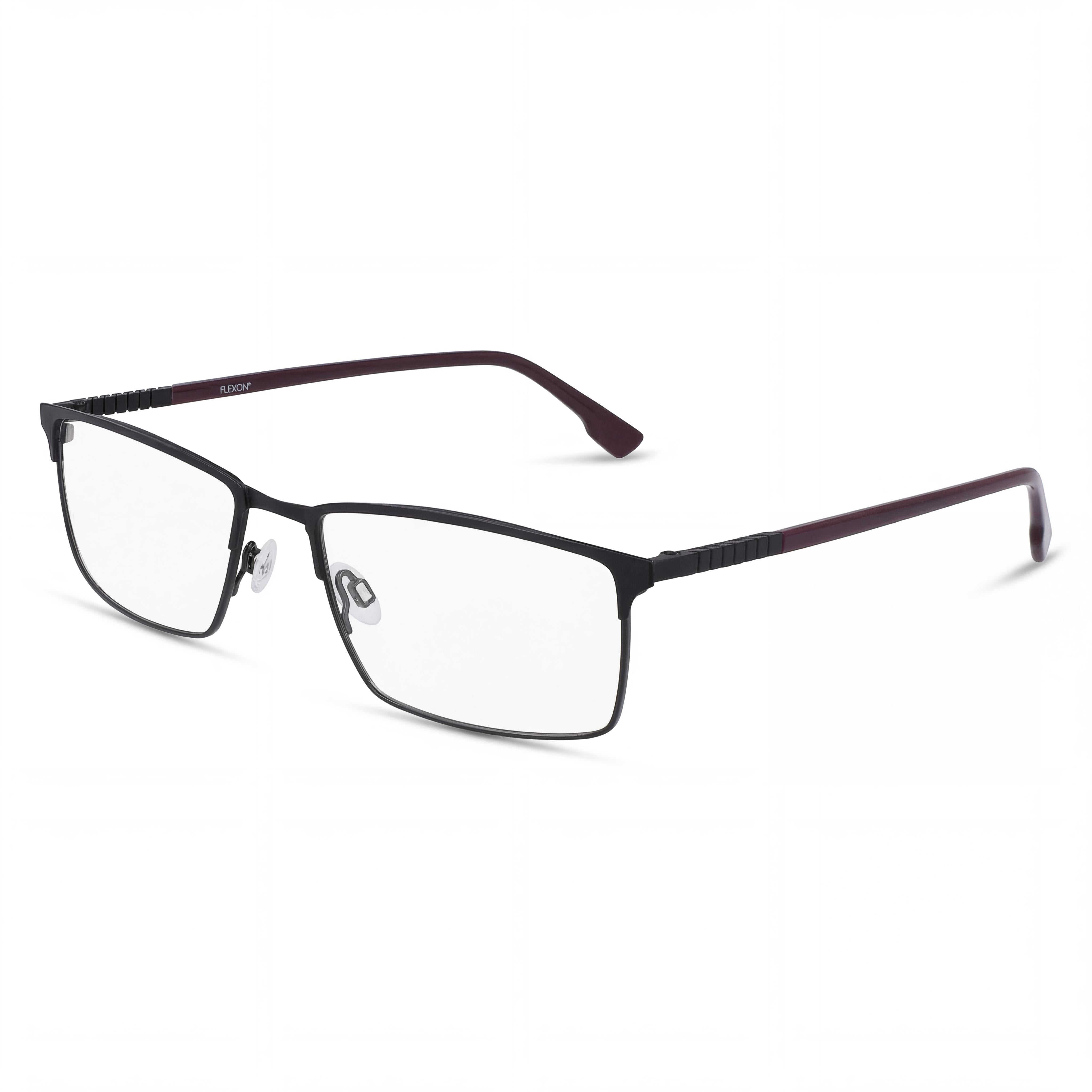 Gafas Flexon E1129 unisex con montura de metal negro mate para lentes graduadas, ancho de lente de 59 mm, Photo 1