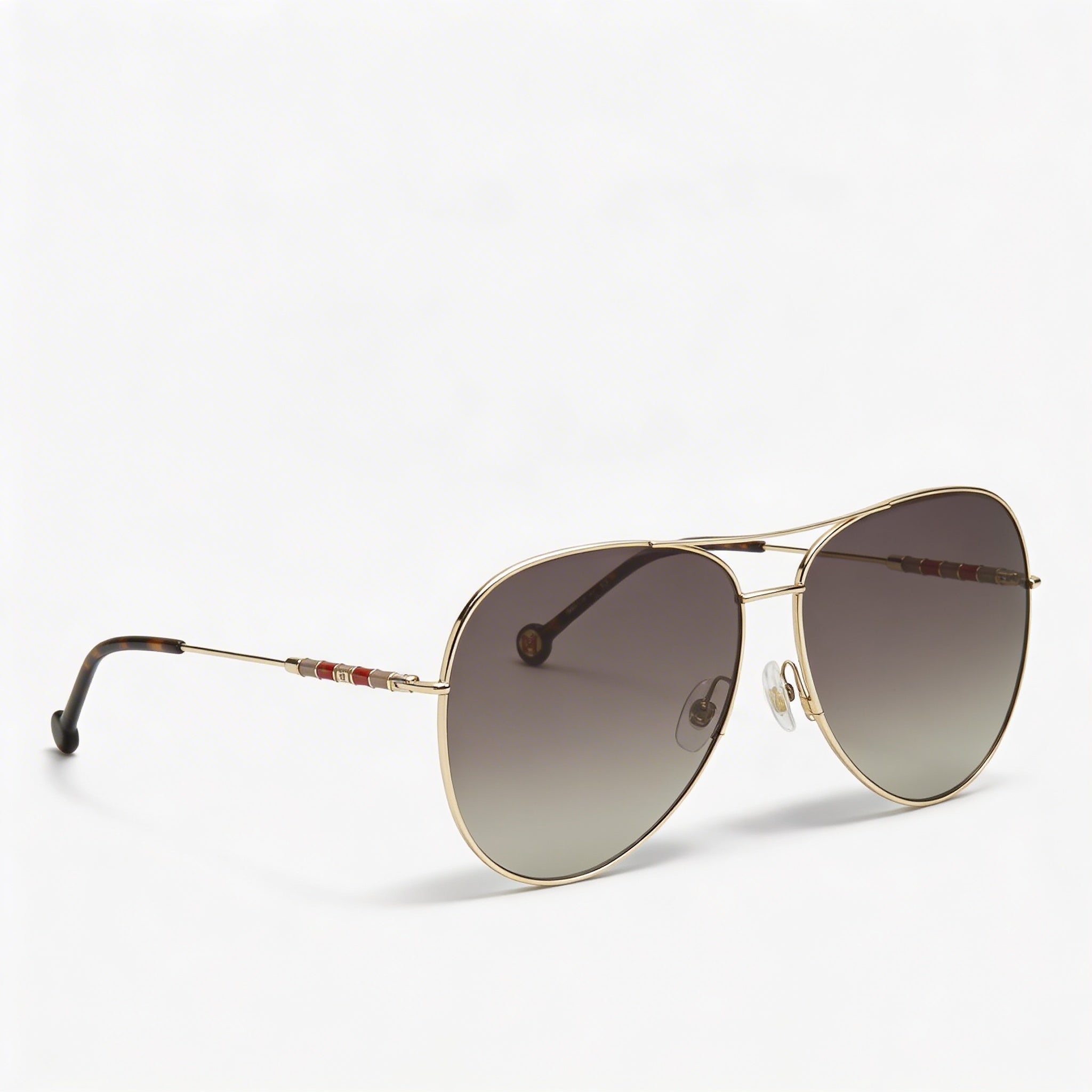 Gafas de sol Carolina Herrera Ch 0034/S para mujer, de acero inoxidable, color marrón dorado degradado, 64 mm, con protección UV y graduadas., Photo 1