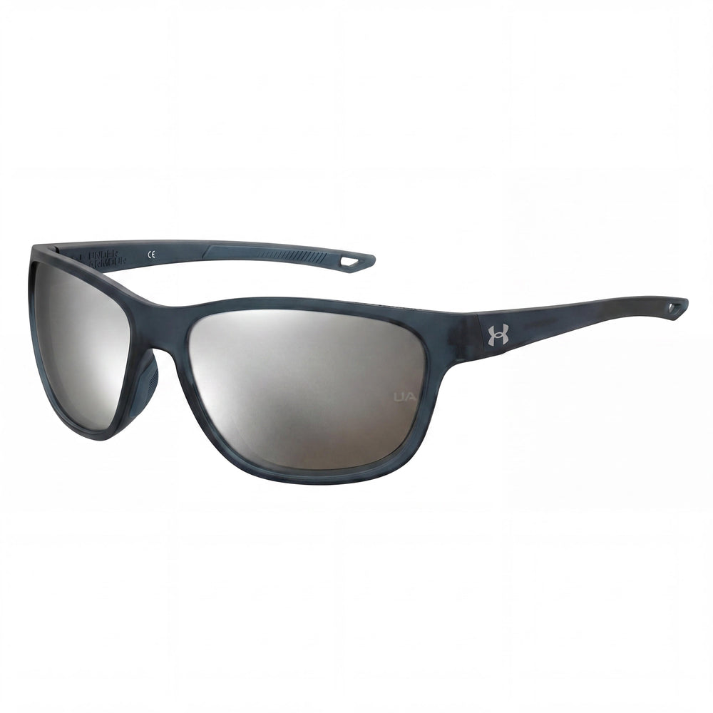 Under Armour Ua Undeniable Unisex Non-Polarized UV Protected Sunglasses Transparent Dark Blue Frame Blue Crystal Lenses 61