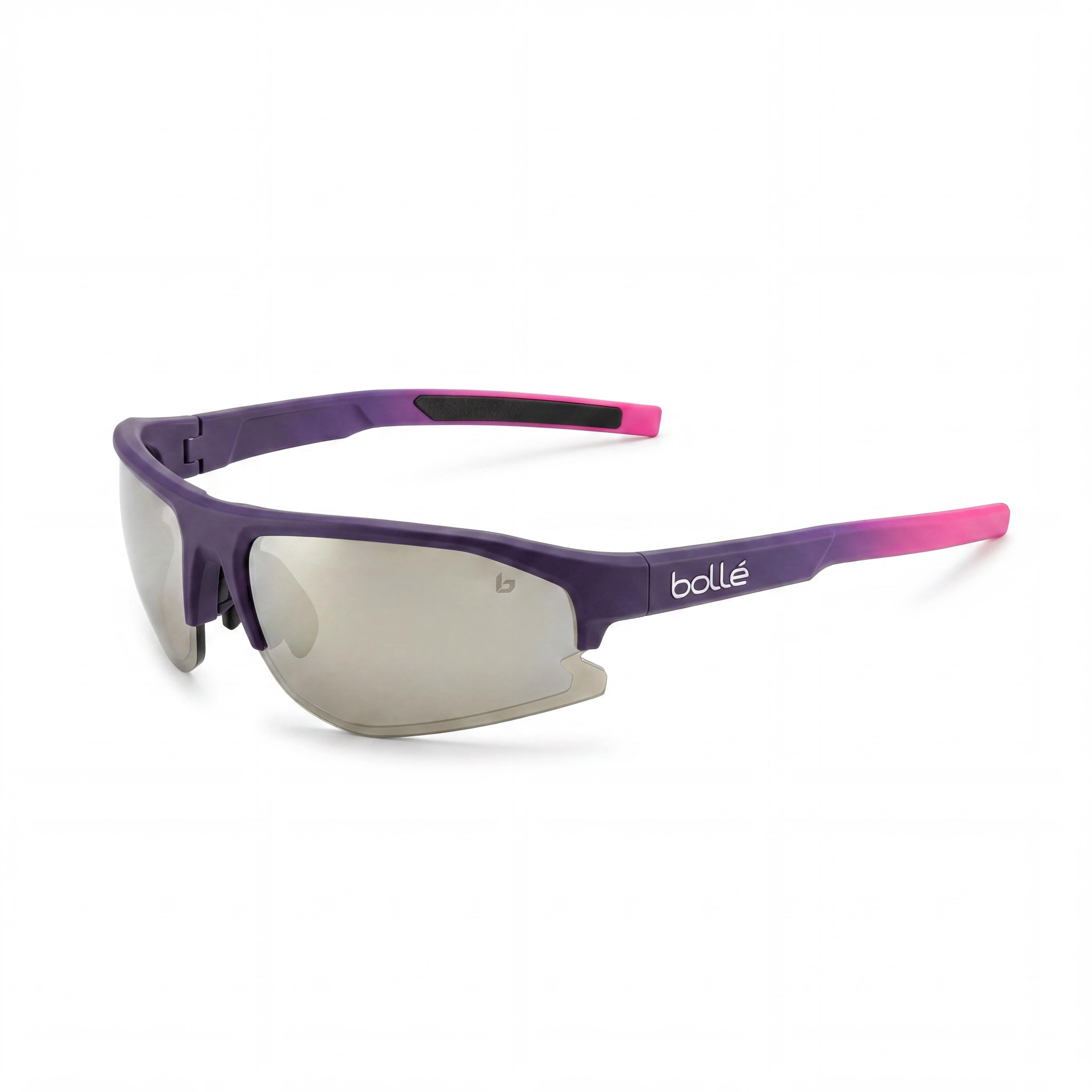 Gafas de sol unisex Bollé Bolt 2.0 S Creator, montura termoplástica rosa borgoña mate, lentes UV TNS Gold, 67mm, Photo 1