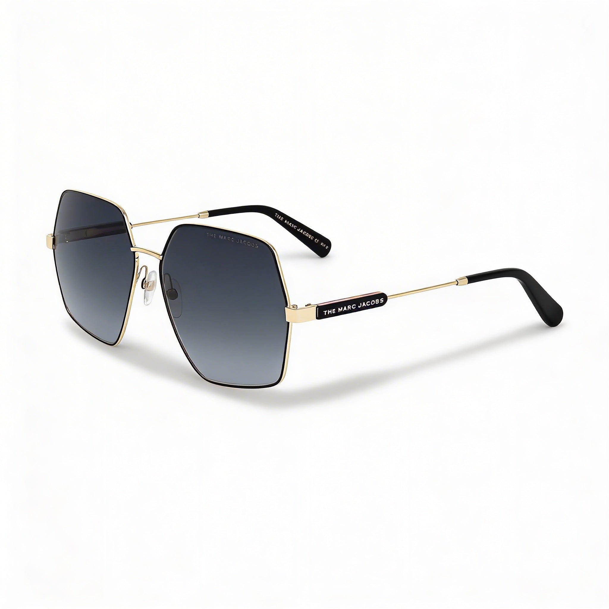 Marc Jacobs Casual Women's Yellow Grey Stainless Steel Frame Dark Grey Shaded Lens 59mm UV Protection Sunglasses, Photo 1