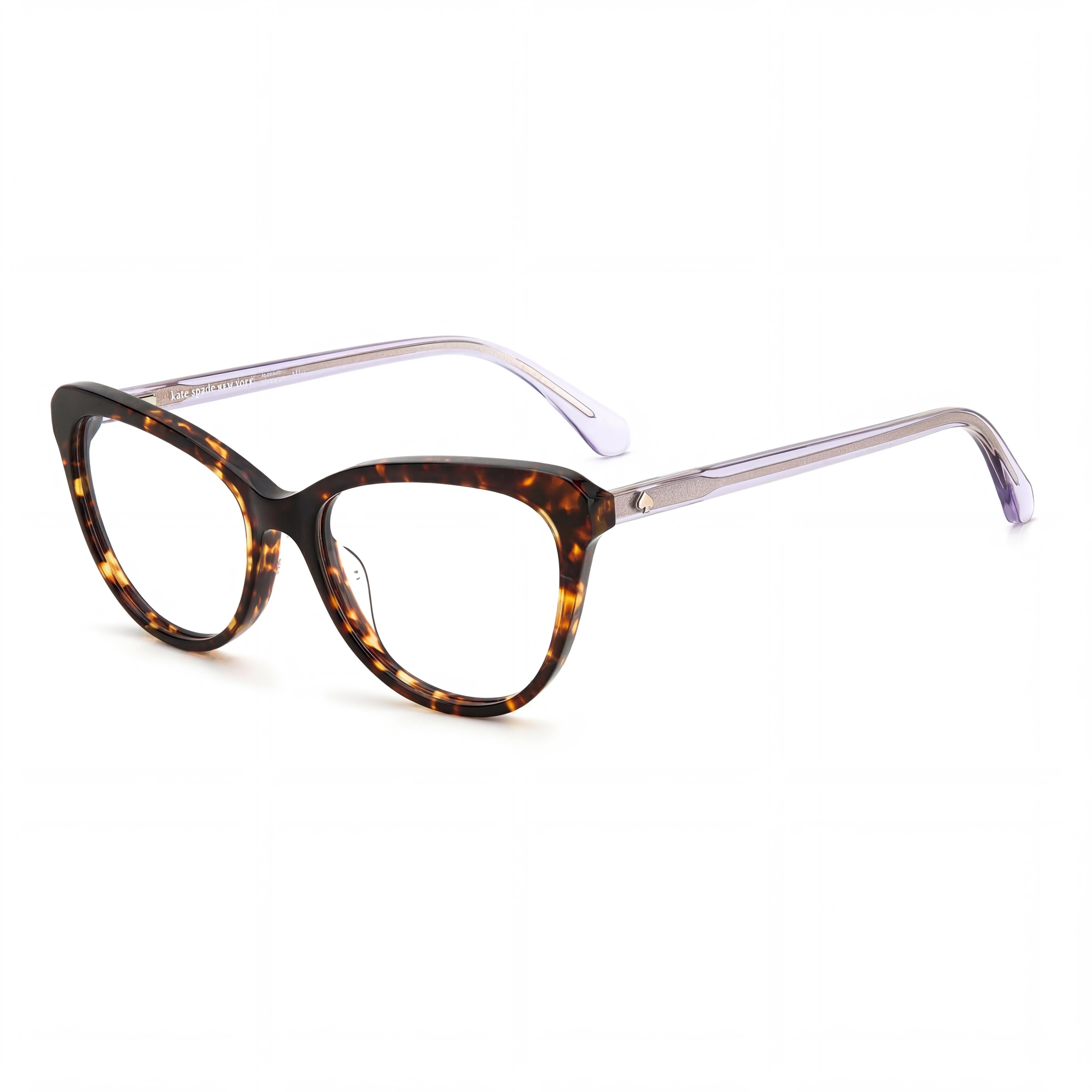 Gafas kate spade new york clásicas para mujer, montura de plástico marrón habana con lentes de policarbonato 52 mm, Photo 1