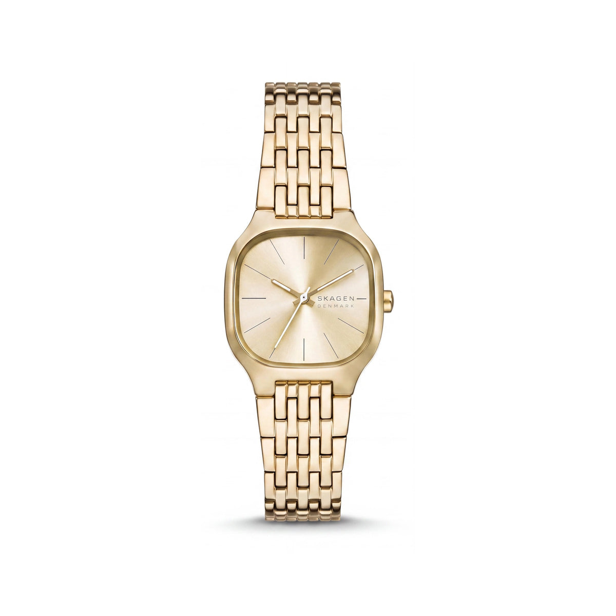 SKAGEN DENMARK Mellem Lille Women's Rose Gold Stainless Steel Square Case Scratch-Resistant Quartz Watch 28mm, Photo 1