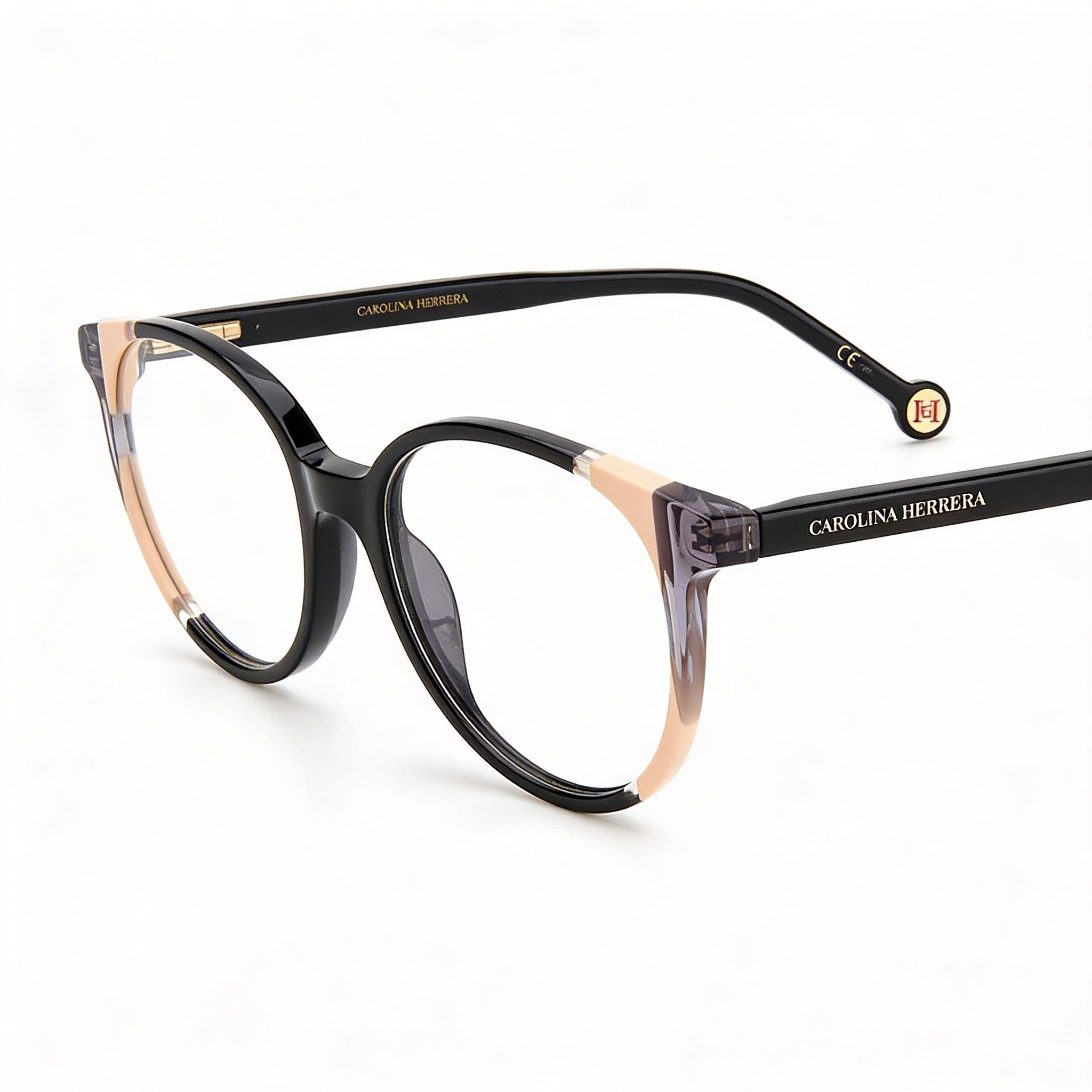 Carolina Herrera Modern Acetate Black Nude Women's Sunglasses 52mm, Photo 1