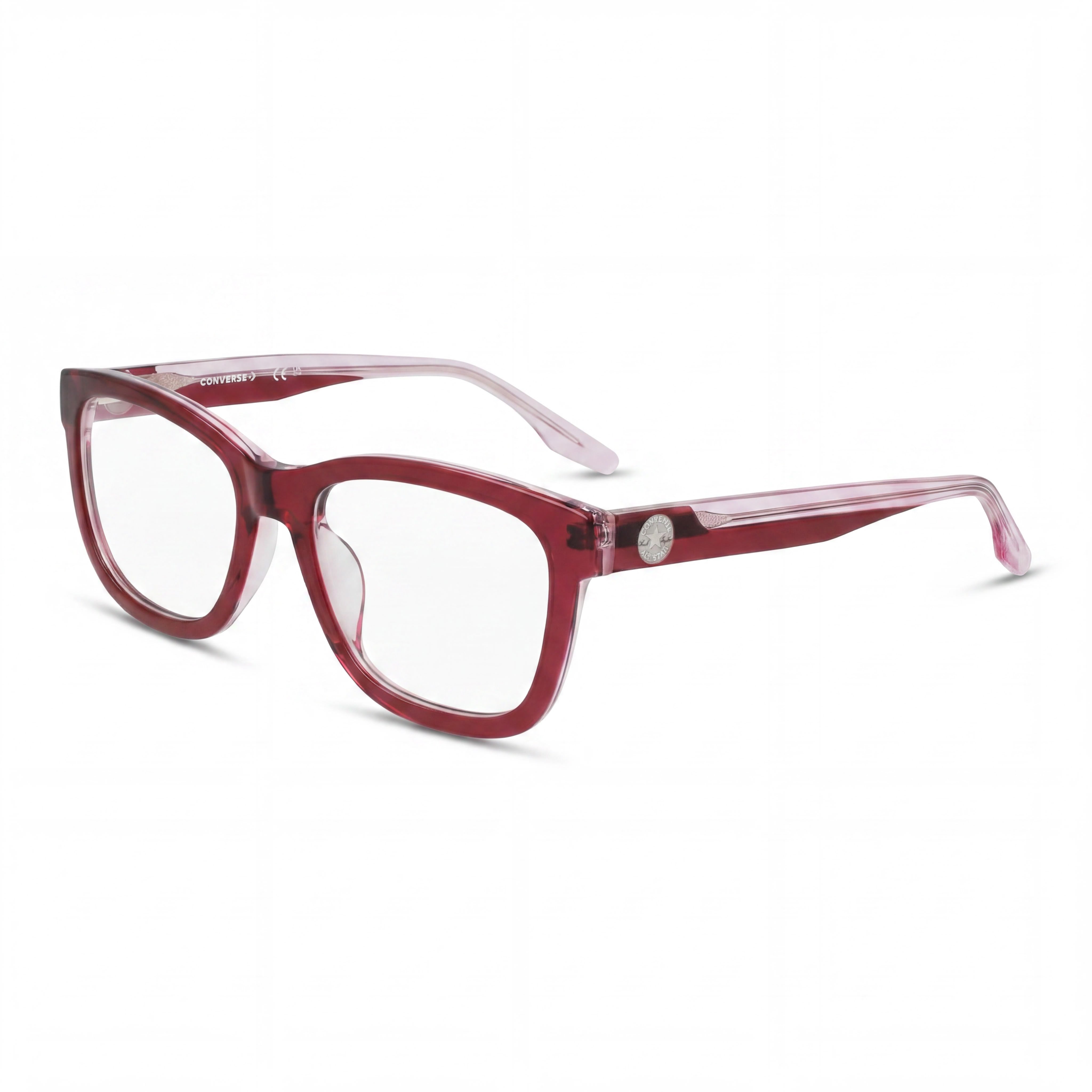 CONVERSE Casual Women's Ophthalmic Eyeglasses with Crystal Berry Laminate Frame, Plastic Lenses, 52-18-140, Photo 1