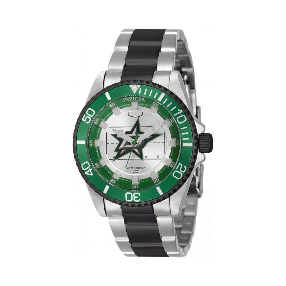 Reloj Invicta NHL para mujer IN-42213-AMZUK, negro y plateado, resistente al agua, cristal Flame Fusion