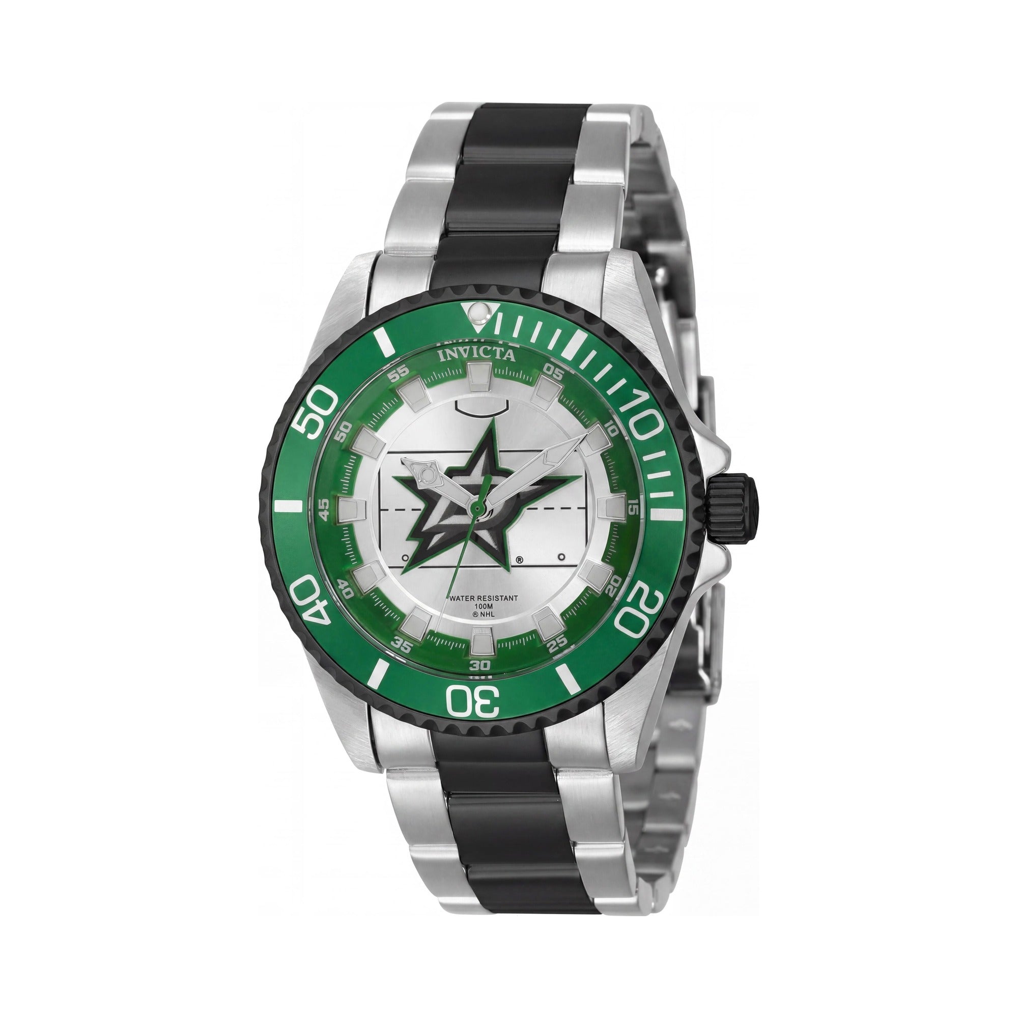 Invicta Women's NHL Watch IN-42213-AMZUK, Black & Silver-tone, Water Resistant, Flame Fusion Crystal, Photo 1