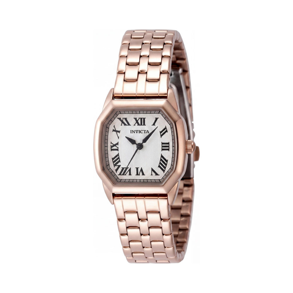 Invicta Wildflower 48960 Women's Watch, Quartz Movement, 27mm Stainless Steel Case, Silver Dial, 3 ATM