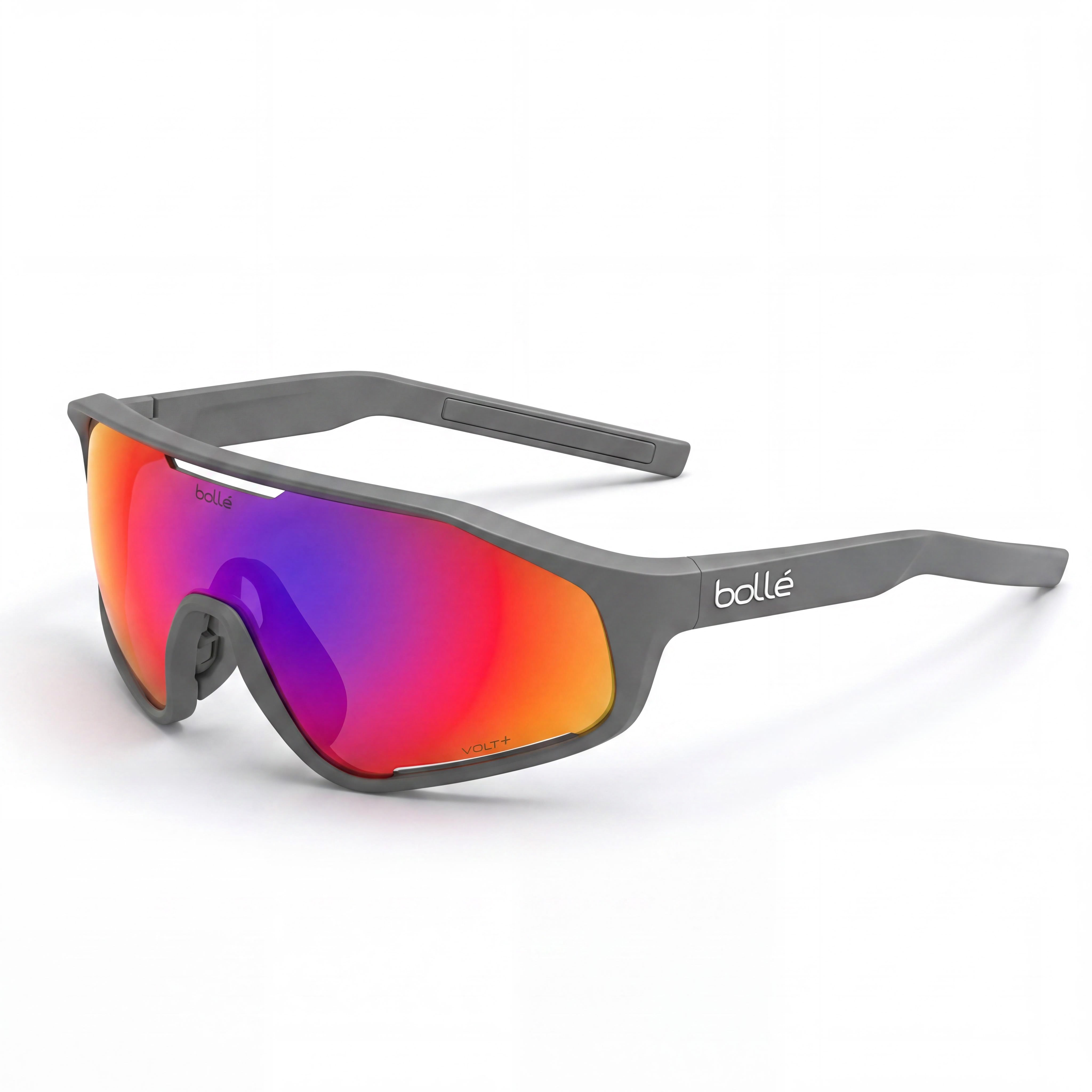 bollé Gafas de sol unisex de titanio con montura mate resistentes a golpes, 100% UV, lentes ultravioleta Volt, 55 mm, Photo 1