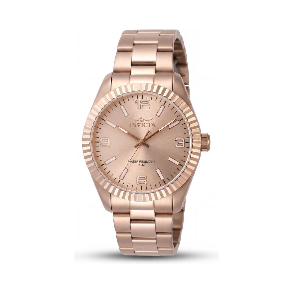 Reloj unisex Invicta 47462 de acero inoxidable en oro rosa de 43 mm