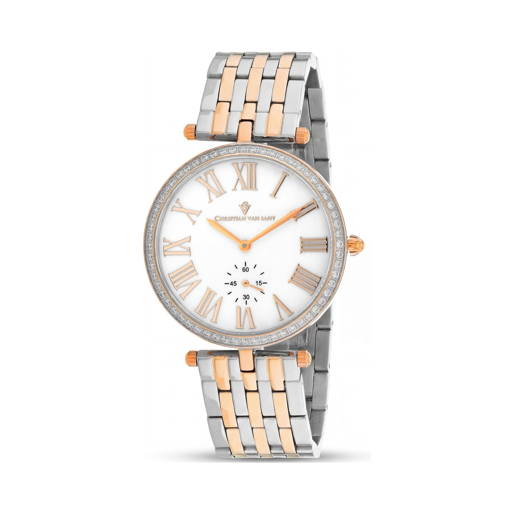 Christian Van Sant Hush Women's Silver/White Watch, 36mm, Photo 1