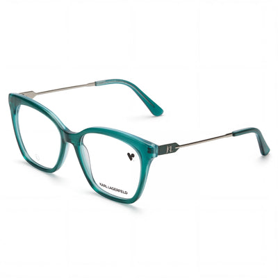 Gafas de sol KARL LAGERFELD Modern KL6108 para mujer, montura de acetato verde claro, lentes de policarbonato, 54 mm