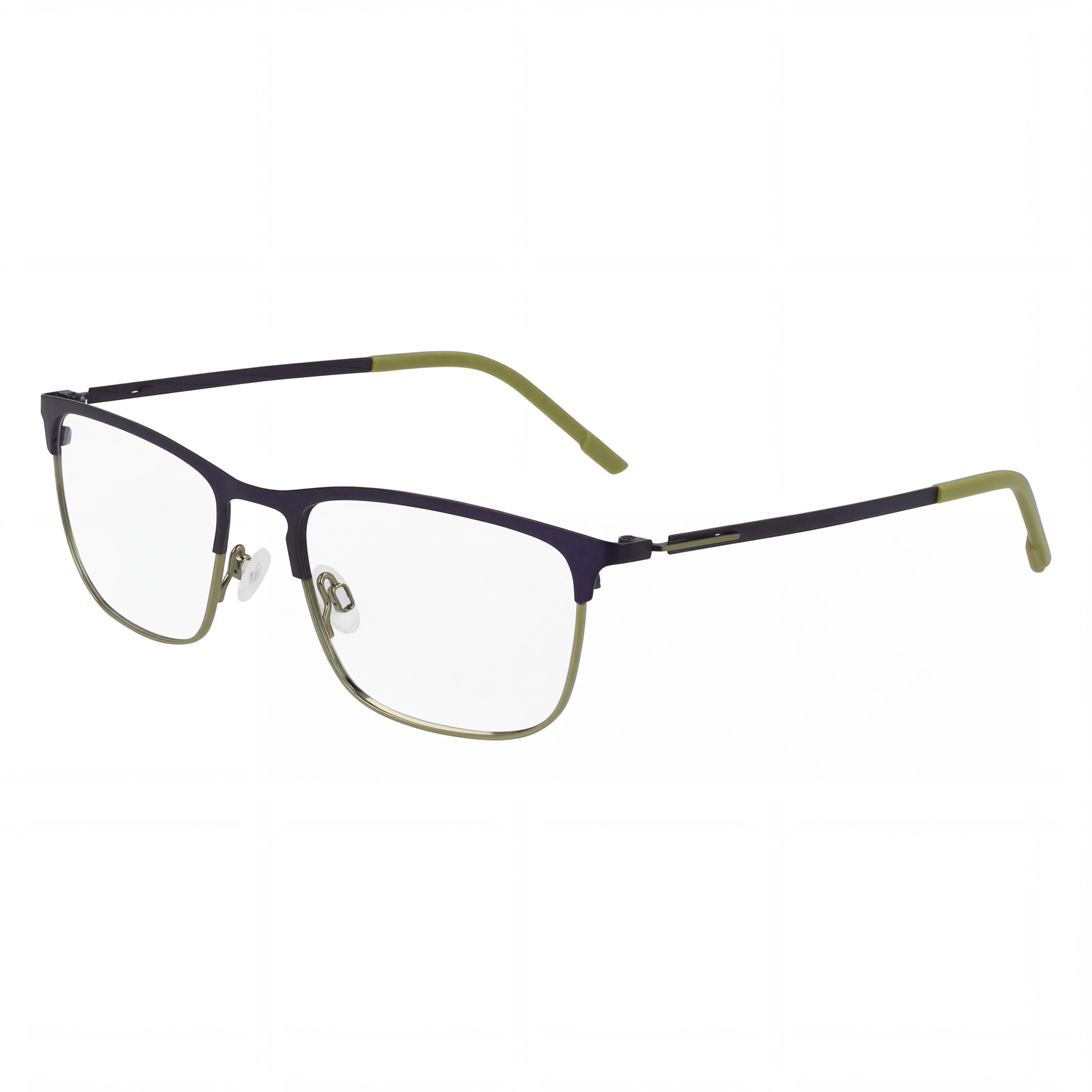 Gafas unisex Flexon E1148 con montura de acetato y lentes de policarbonato, color azul marino mate/oliva, 53 mm, Photo 1