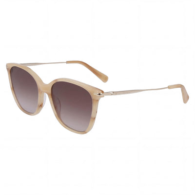 Longchamp LO660S Women's Marble Beige Plastic UV Protection Non-Polarized Sunglasses 54mm