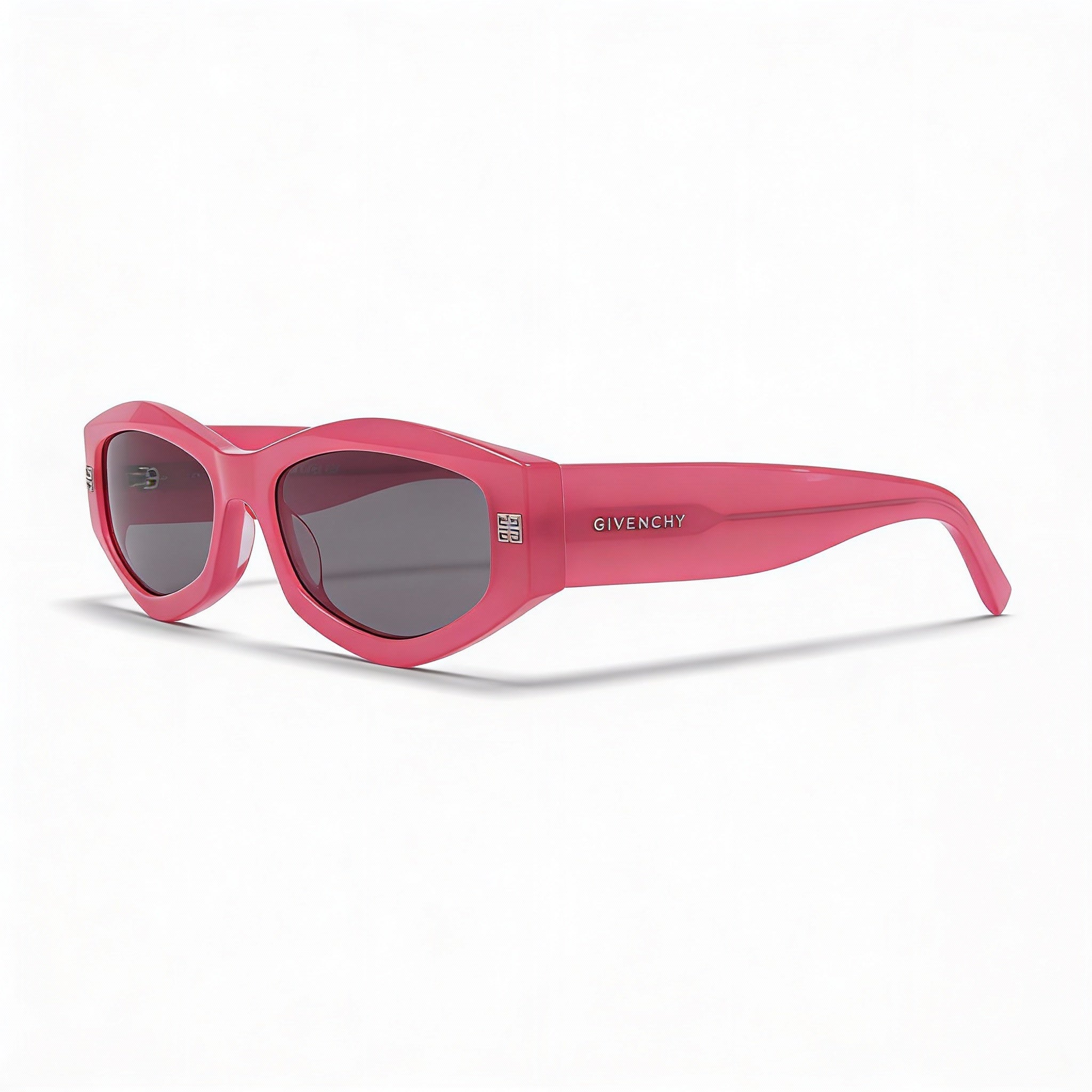Gafas de sol Givenchy Casual Cat Eye de acetato para mujer, montura fucsia, lentes ahumadas no polarizadas con protección UV 400, 54 mm, Photo 1