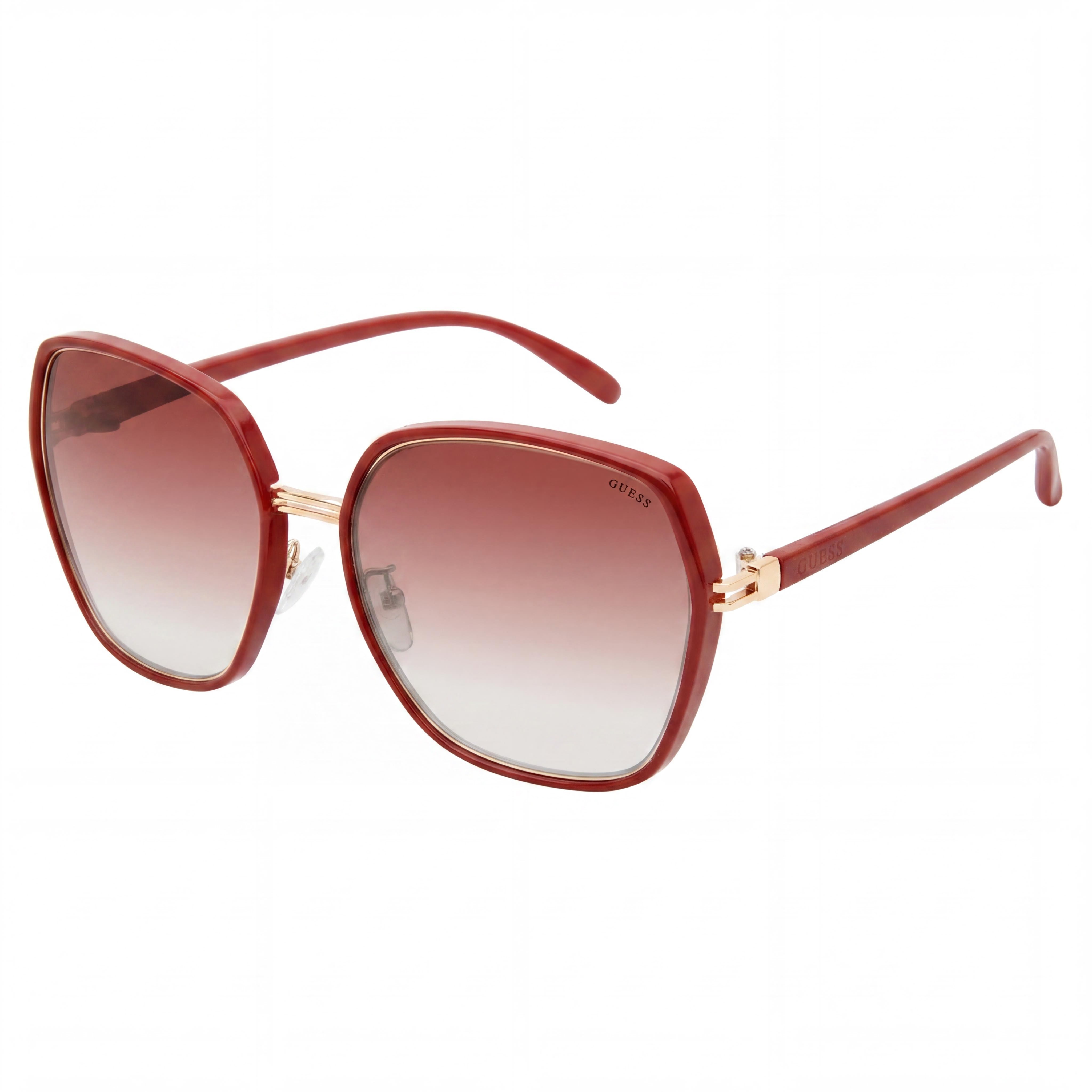 GUESS Women's Multicoloured Plastic Sunglasses 100% UV Protection Brown Lens 59-17-145mm, Photo 1