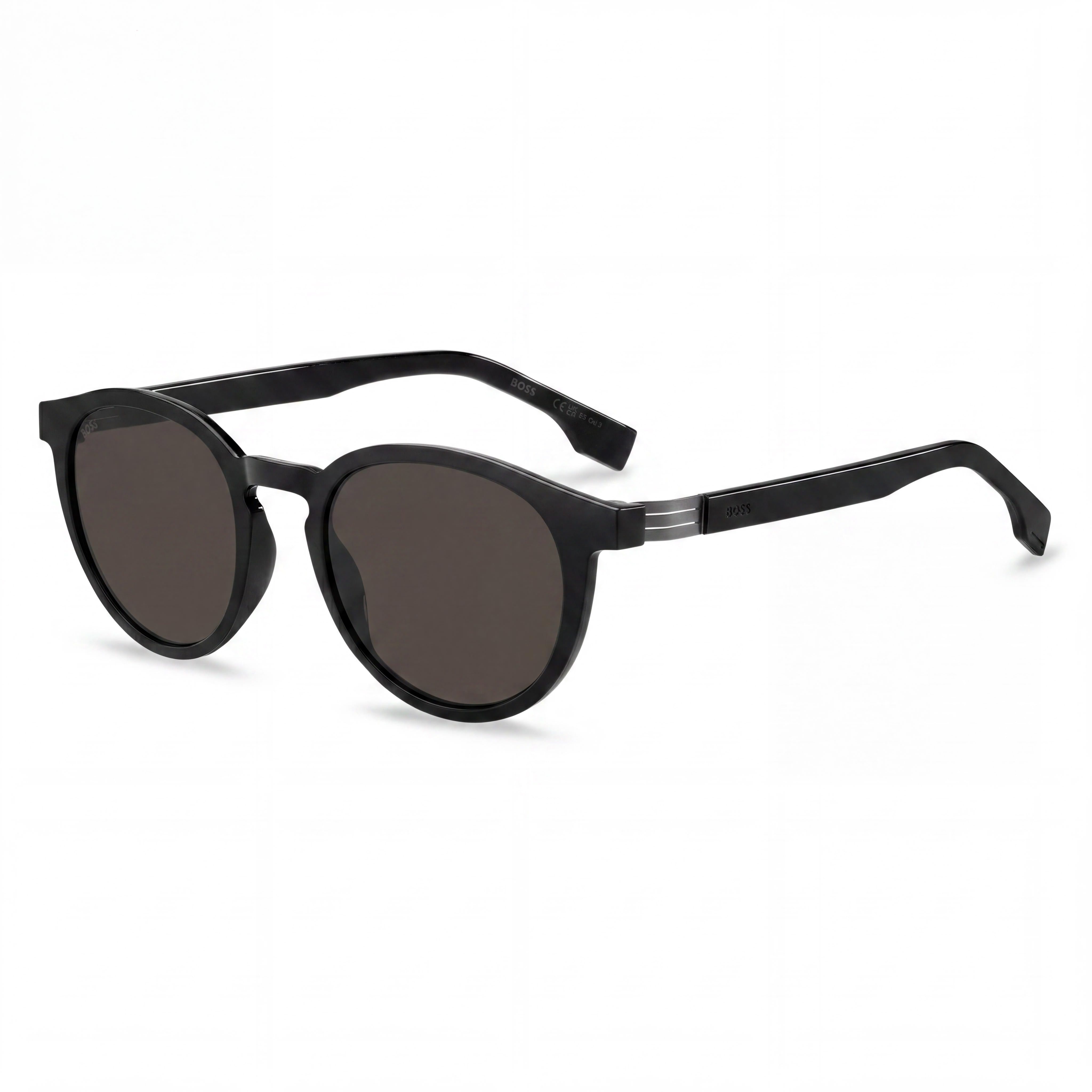 Gafas de sol Hugo Boss para hombre, funcionales y cómodas, con montura de poliamida negra y gris, 100 % protección UV, no polarizadas, 51 mm, Photo 1