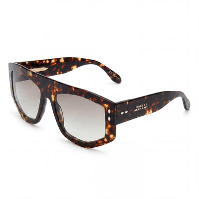 Isabel Marant Trendy Acetate Women's Havana Acetate Frame Non-Polarized UV400 Sunglasses 56mm