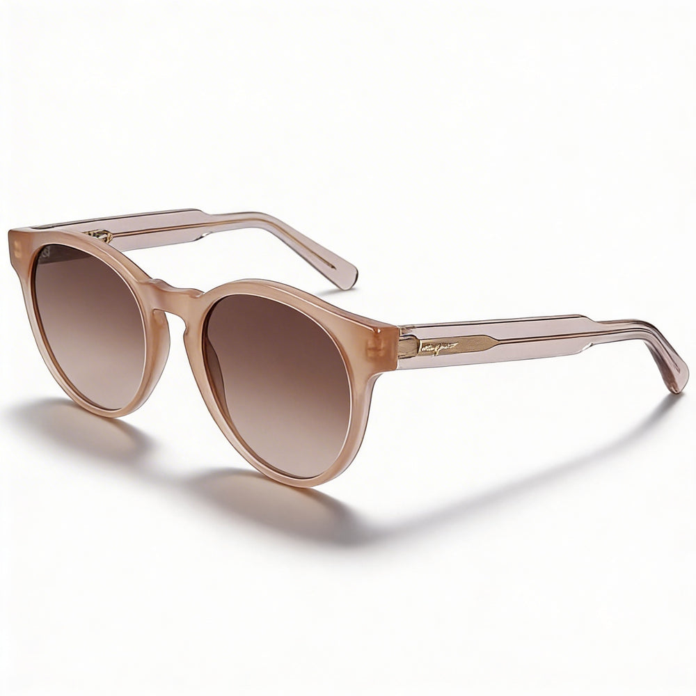 Ferragamo SF1068S Women's Teacup Crystal Sand Plastic Brown 100% UV Non-Polarized Sunglasses 52mm
