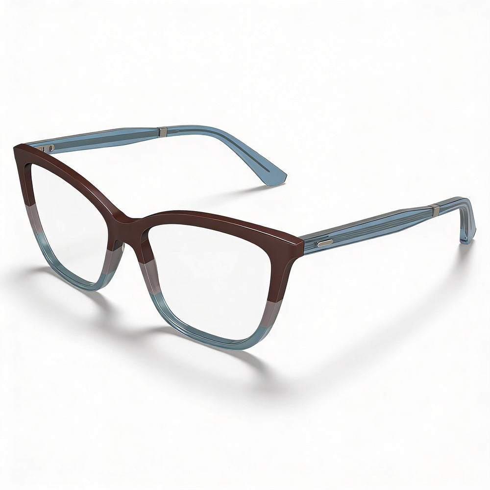 Gafas de sol unisex Calvin Klein Ck23545 Avio de acetato marrón y gris (53 mm)