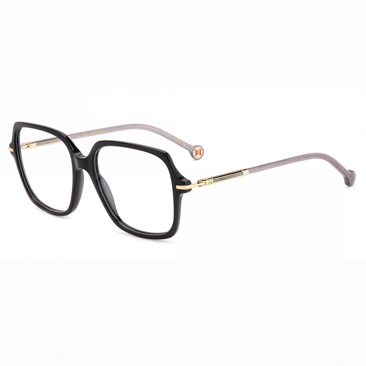 Carolina Herrera Casual Women's Shaded Red Acetate Eyeglasses 54mm - Clear Demo Lenses, Prescription Ready, Photo 1