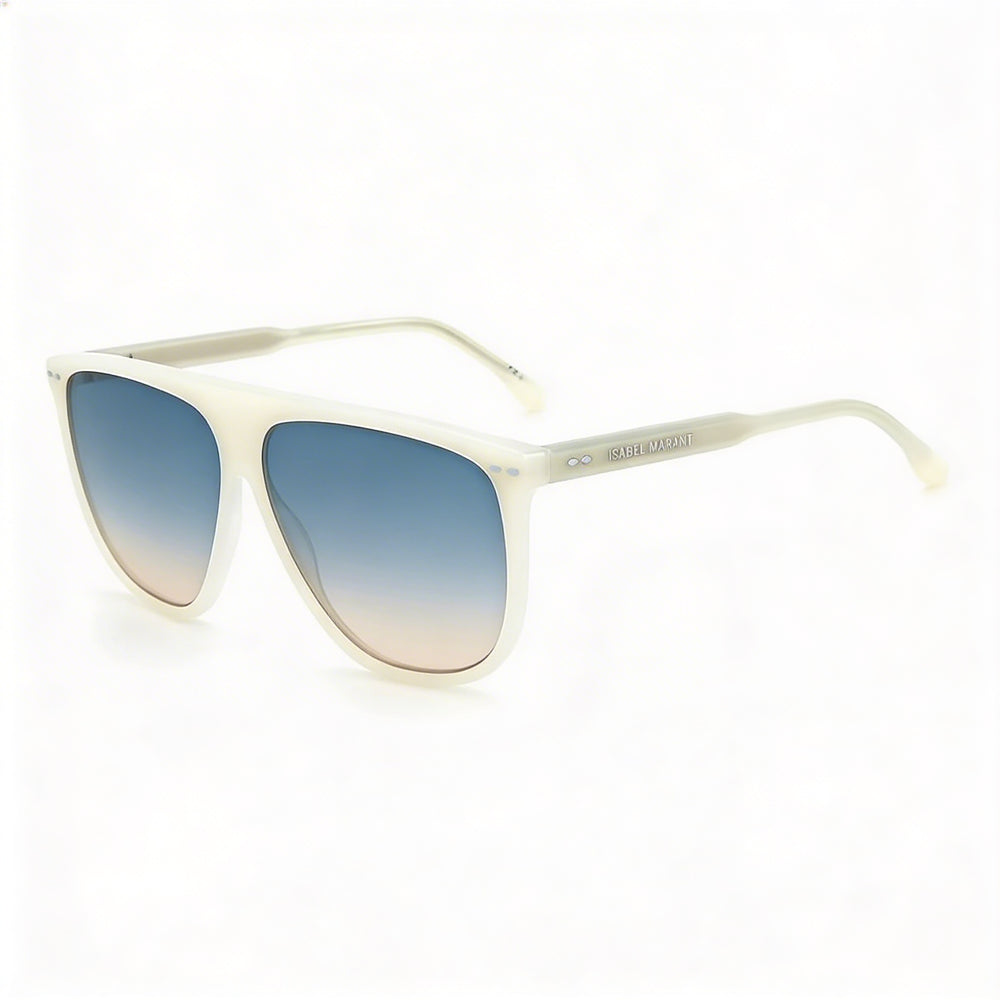 Isabel Marant Sports Unisex Multi-Coloured Acetate Frame Blue Shaded Plastic Lens UV Protected Sunglasses