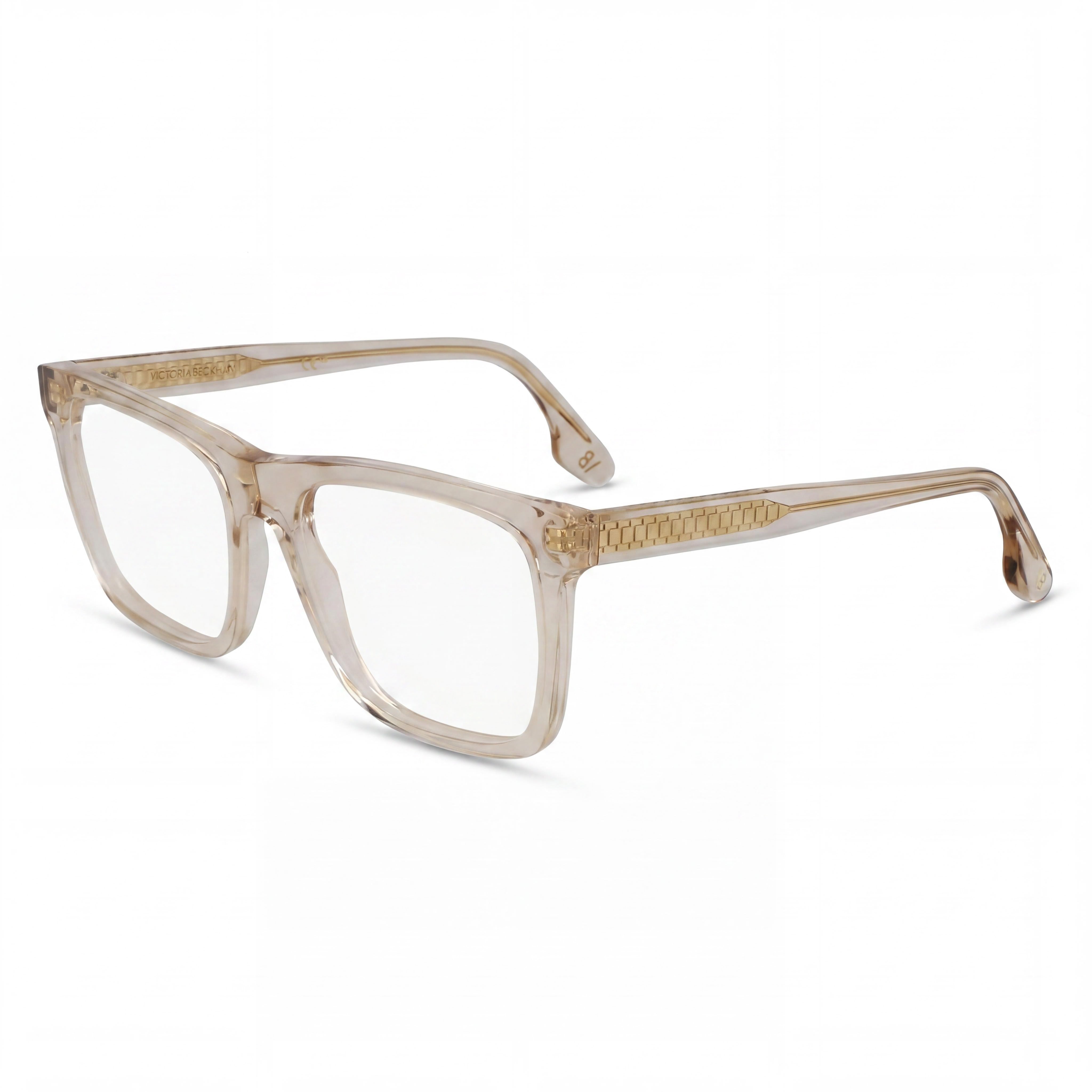 Monturas ópticas Victoria Beckham Vb2670 para mujer en beige transparente con ancho de lente 53, puente 17 y patilla 140, Photo 1