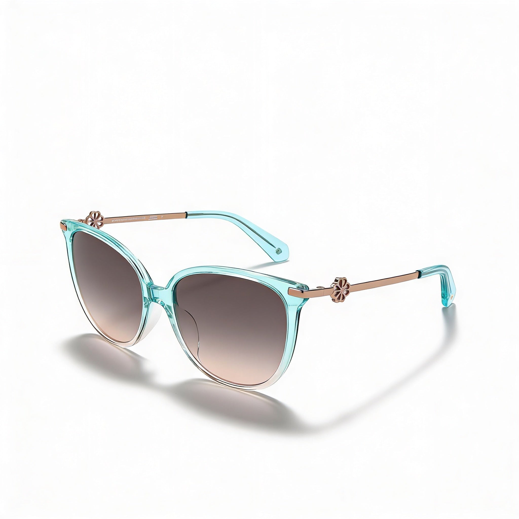 Kate Spade New York KRISTINA/G/S - Gafas de sol redondas ovaladas de acetato marrón degradado gris para mujer, lentes gris fucsia, protección UV, 54 mm, Photo 1