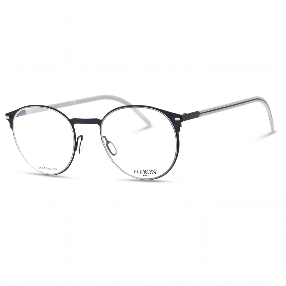 Gafas unisex Flexon B2075, montura de acetato azul marino, ancho de lente: 49 mm, puente: 21 mm, patilla: 145 mm
