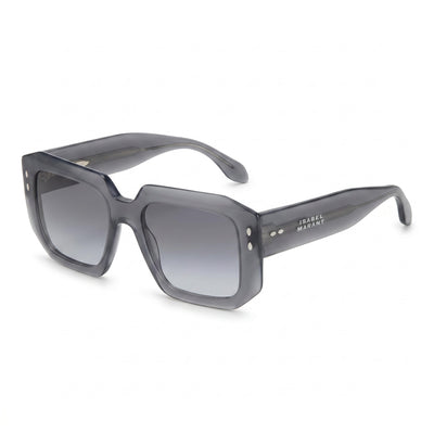 Gafas de sol rectangulares de acetato Isabel Marant de mujer de moda color gris con protección UV 53mm