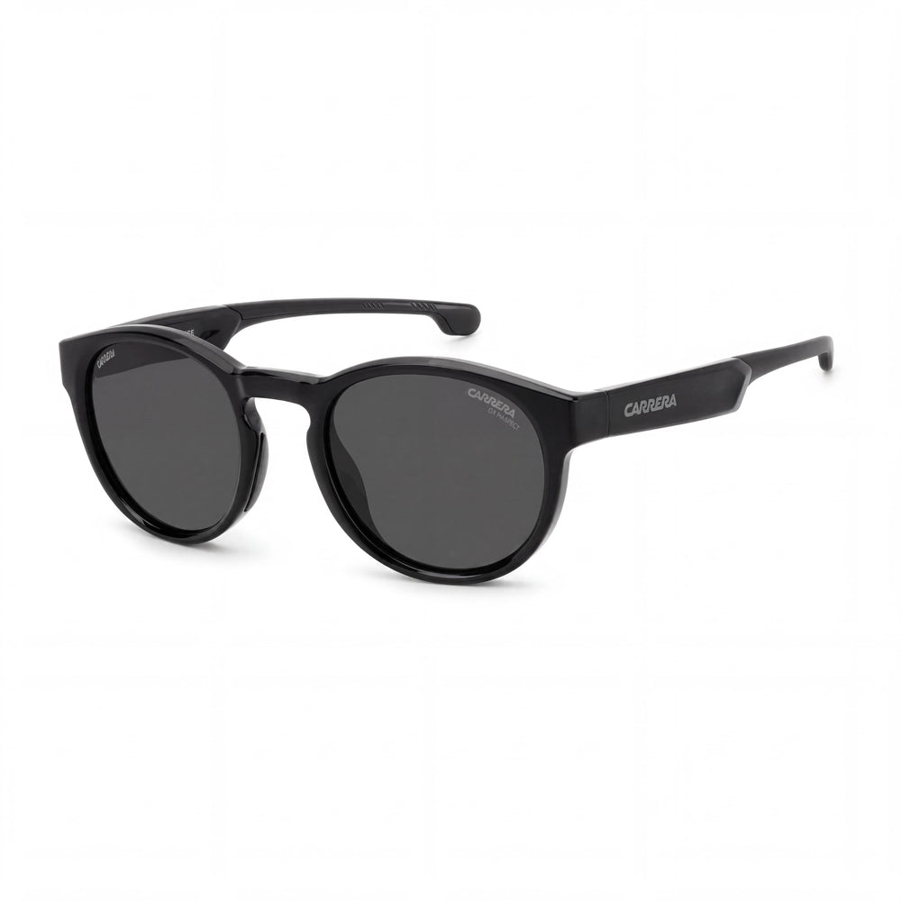 Gafas de sol Carrera Carduc 012/S para mujer con montura de poliamida negra y lentes negras, protección UV, 51 mm