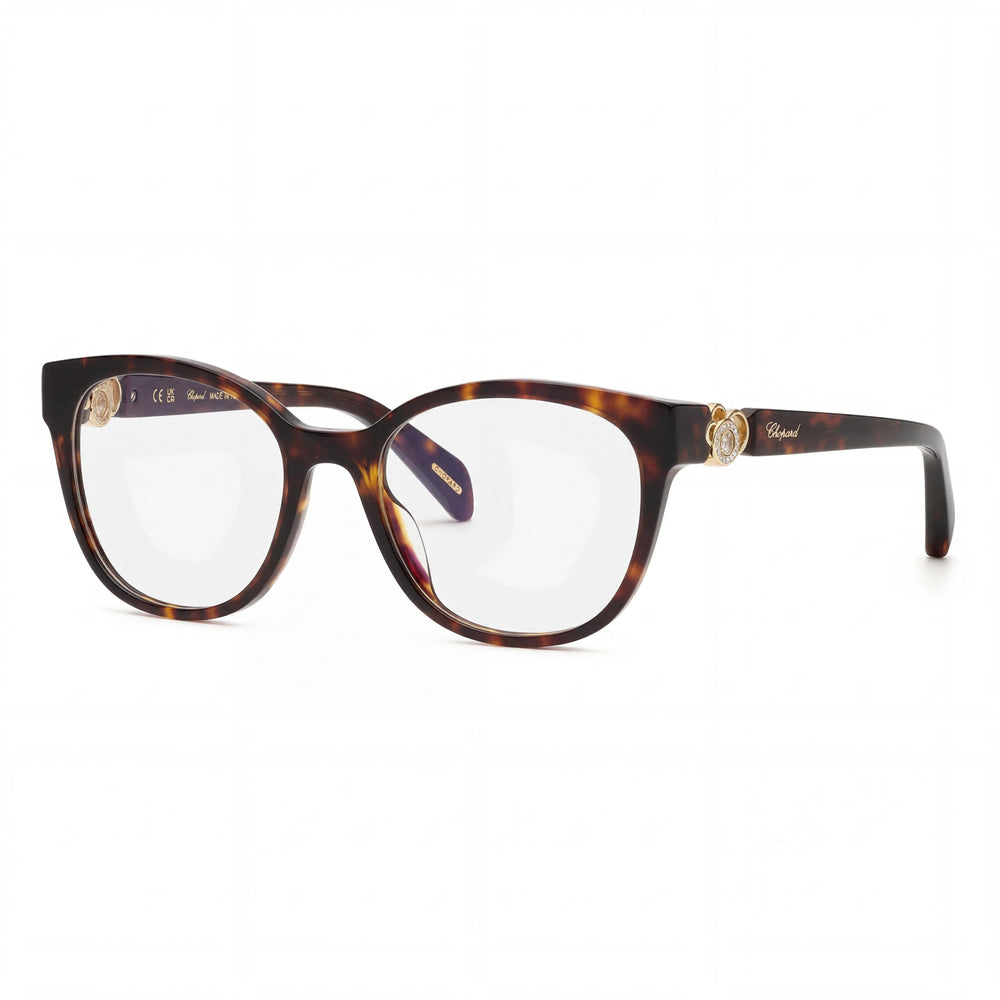 Chopard Vch356s Women's Acetate Eyeglass Frame in Shiny Classic Havana, Measurements: 53mm Lens Width, 18mm Bridge, 145mm Temple