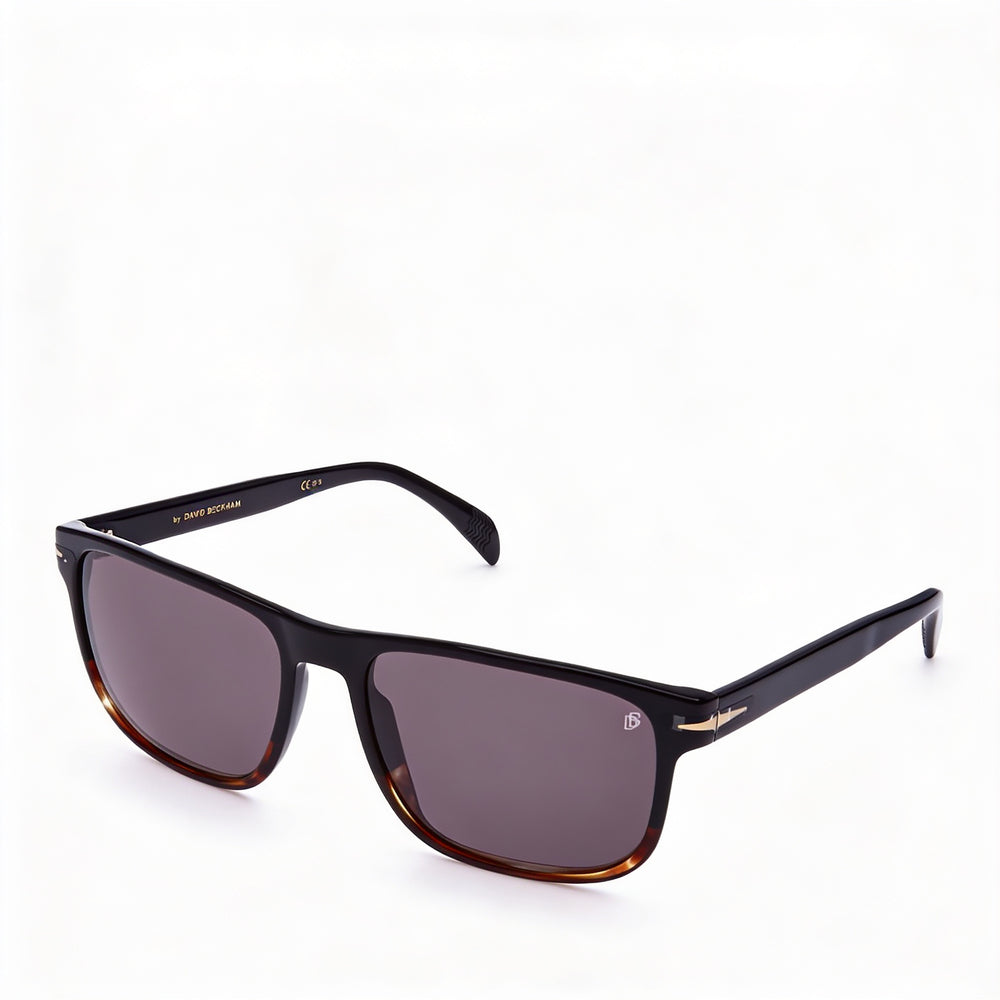 Gafas unisex David Beckham DB 1060/S no polarizadas, montura de plástico, lentes de policarbonato, color cuerno negro, 57 mm