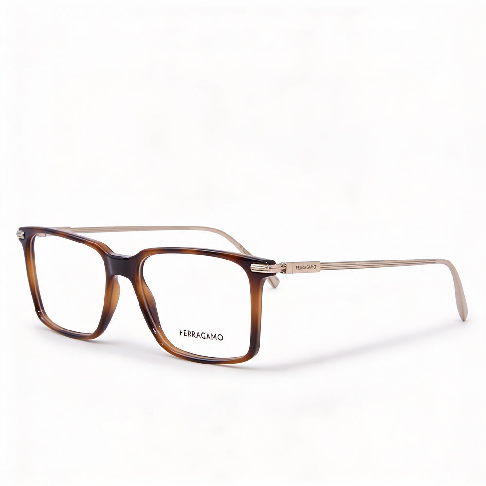 Montura de gafas ópticas de acetato para mujer Salvatore Ferragamo SF2977 en color carey, ancho de lente de 53 mm