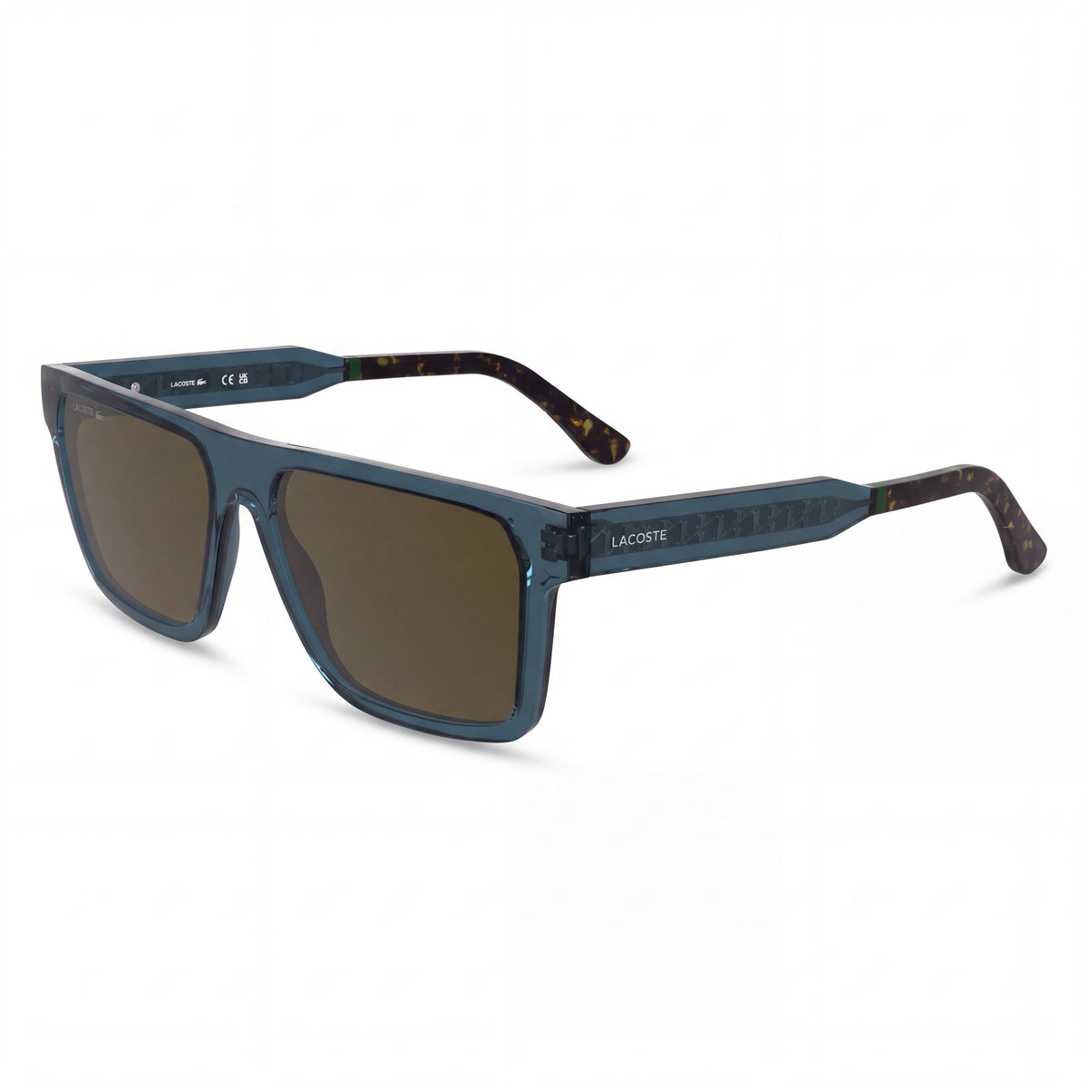 Lacoste L6059S N Men's Transparent Blue Plastic Frame Blue Lens UV Protection Sunglasses 56mm, Photo 1
