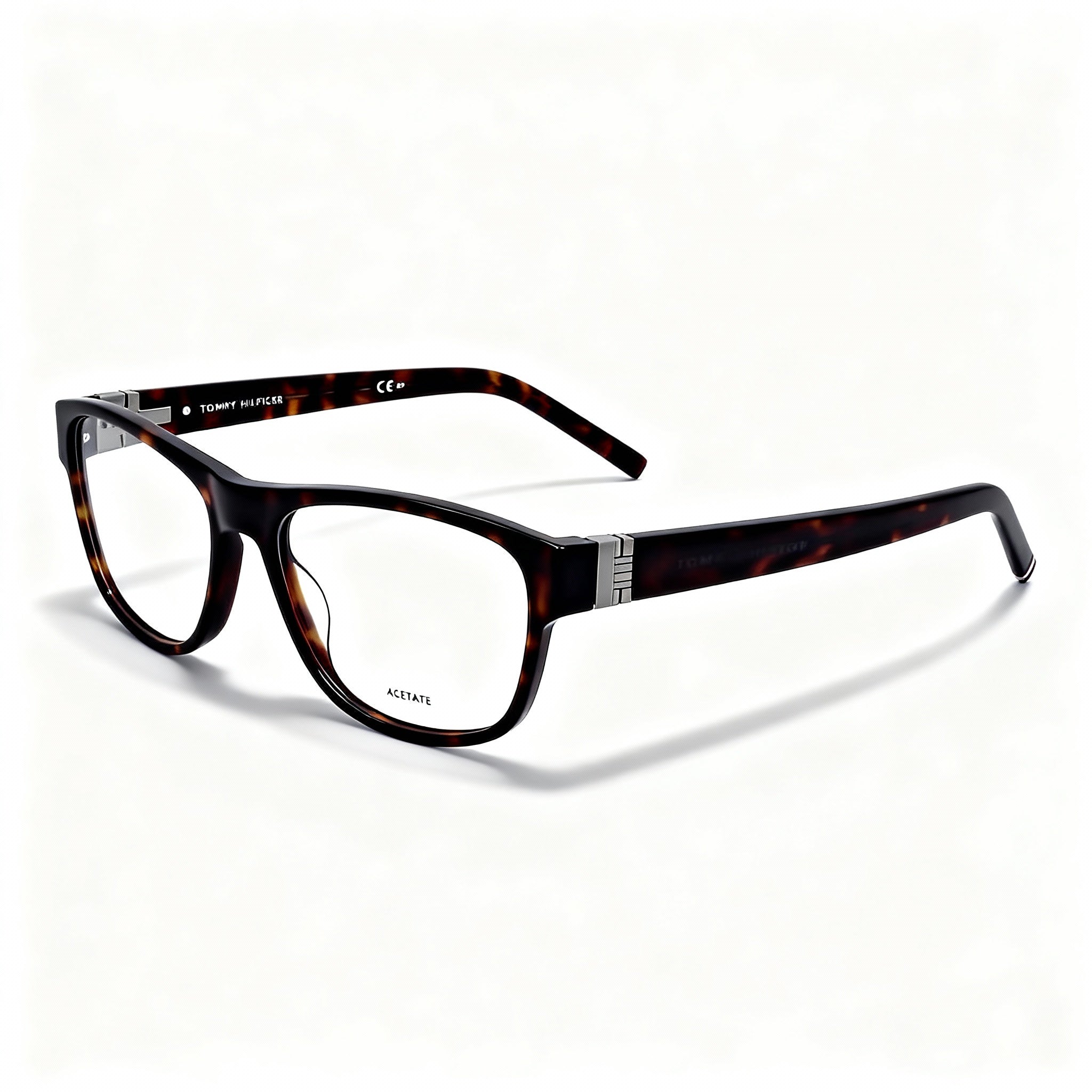 Tommy Hilfiger Classic Unisex Havana Acetate Optical Eyeglasses, Lens 54mm, Bridge 17mm, Temple 145mm