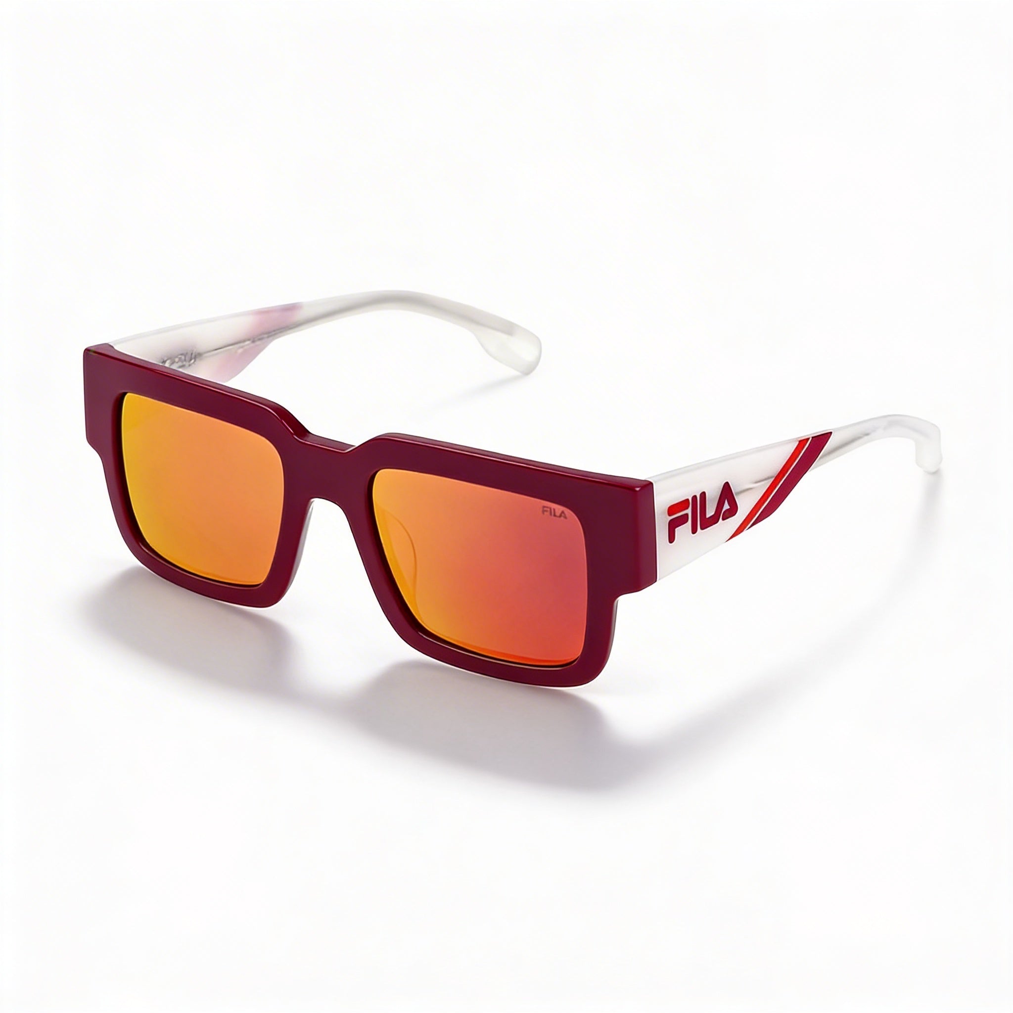 Fila Modern Unisex Acetate Frame Polycarbonate Non-Polarized Lens Sunglasses 51mm, Photo 1