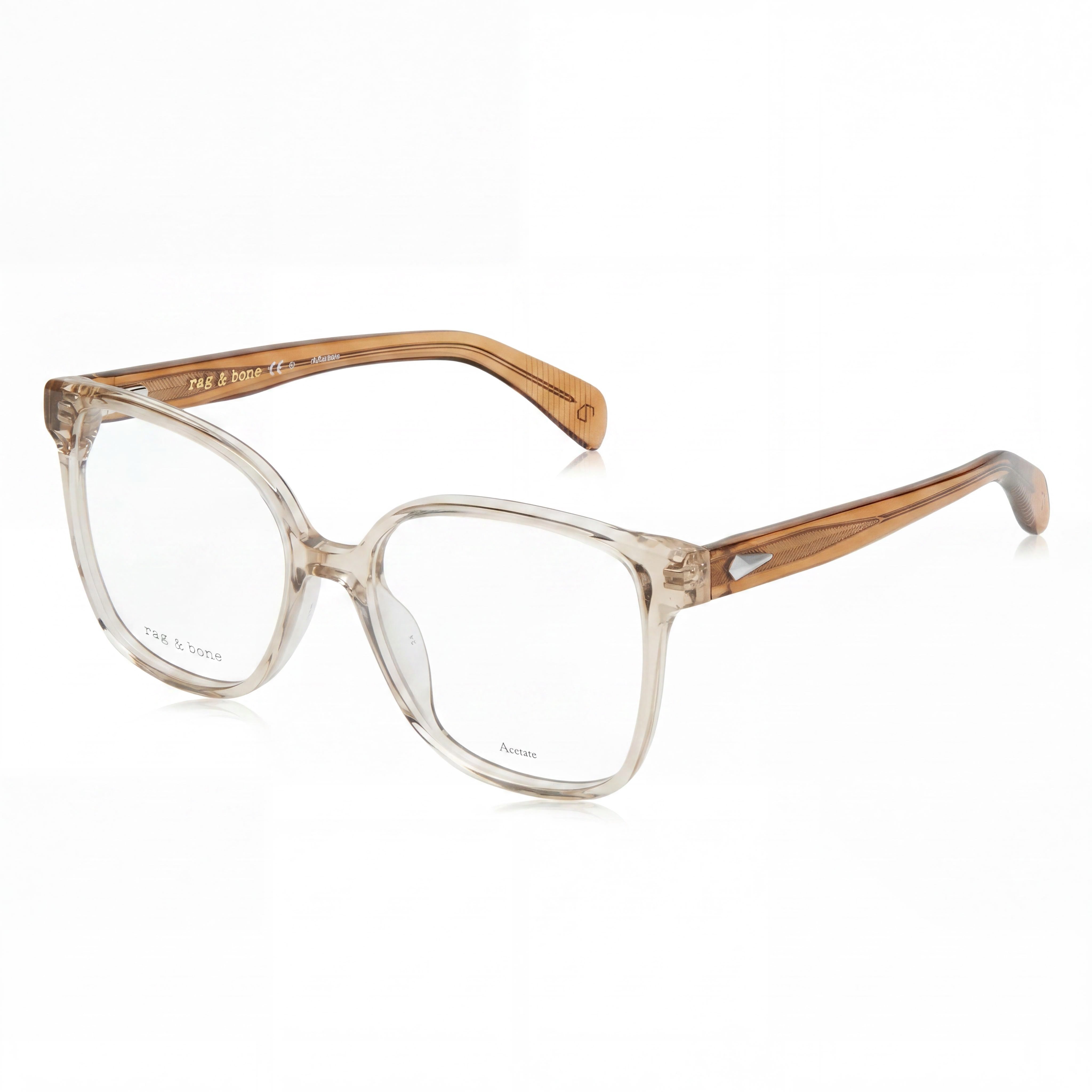 Rag & Bone Modern Women's Sunglasses with Injected Beige Frame and Polycarbonate Lenses 54mm, Photo 1